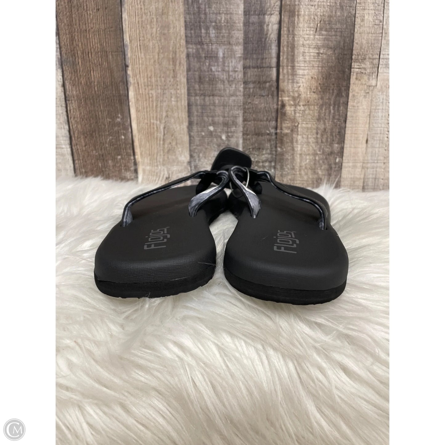 Sandals Flip Flops By Cme In Black, Size: 9