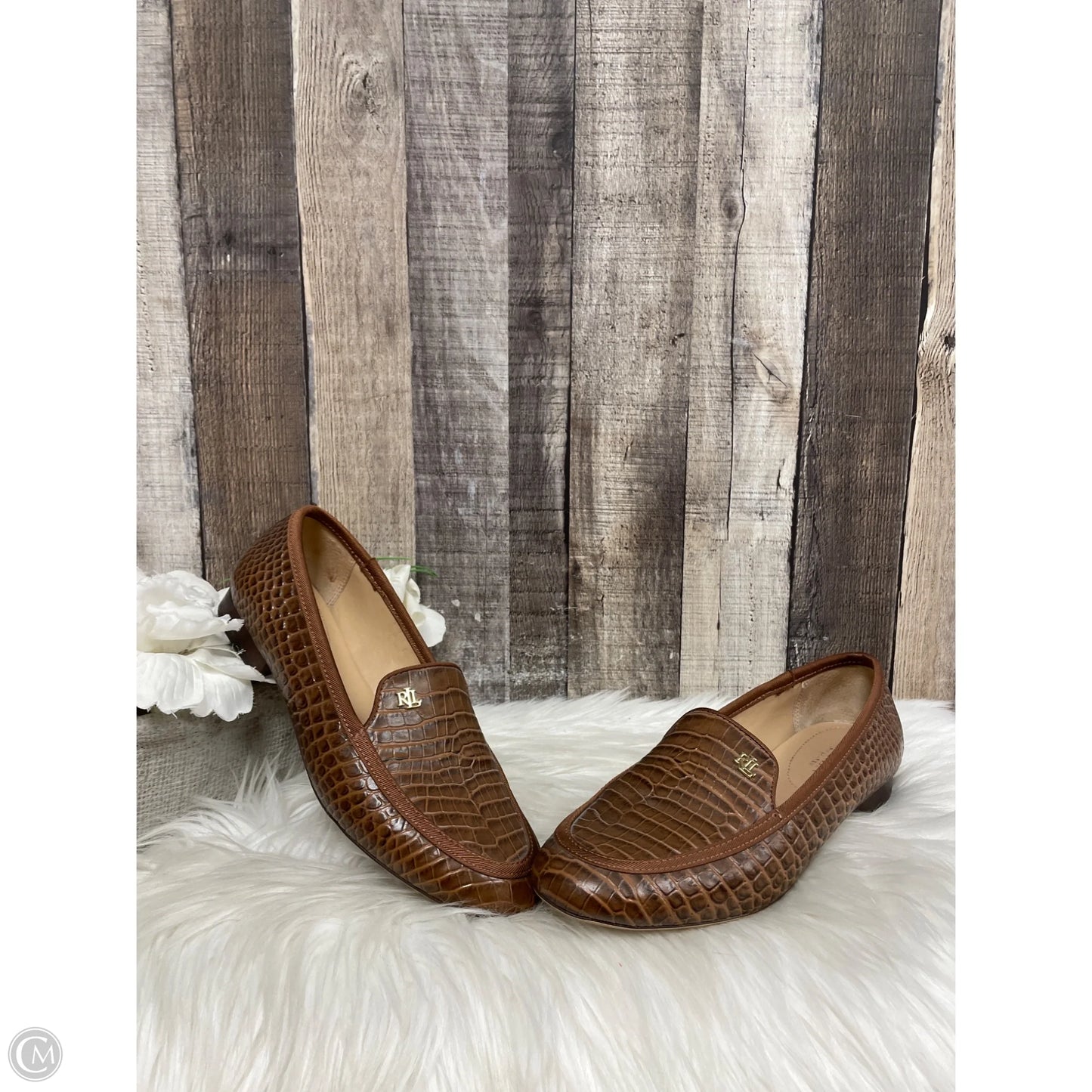 Shoes Flats By Lauren By Ralph Lauren In Brown, Size: 9.5