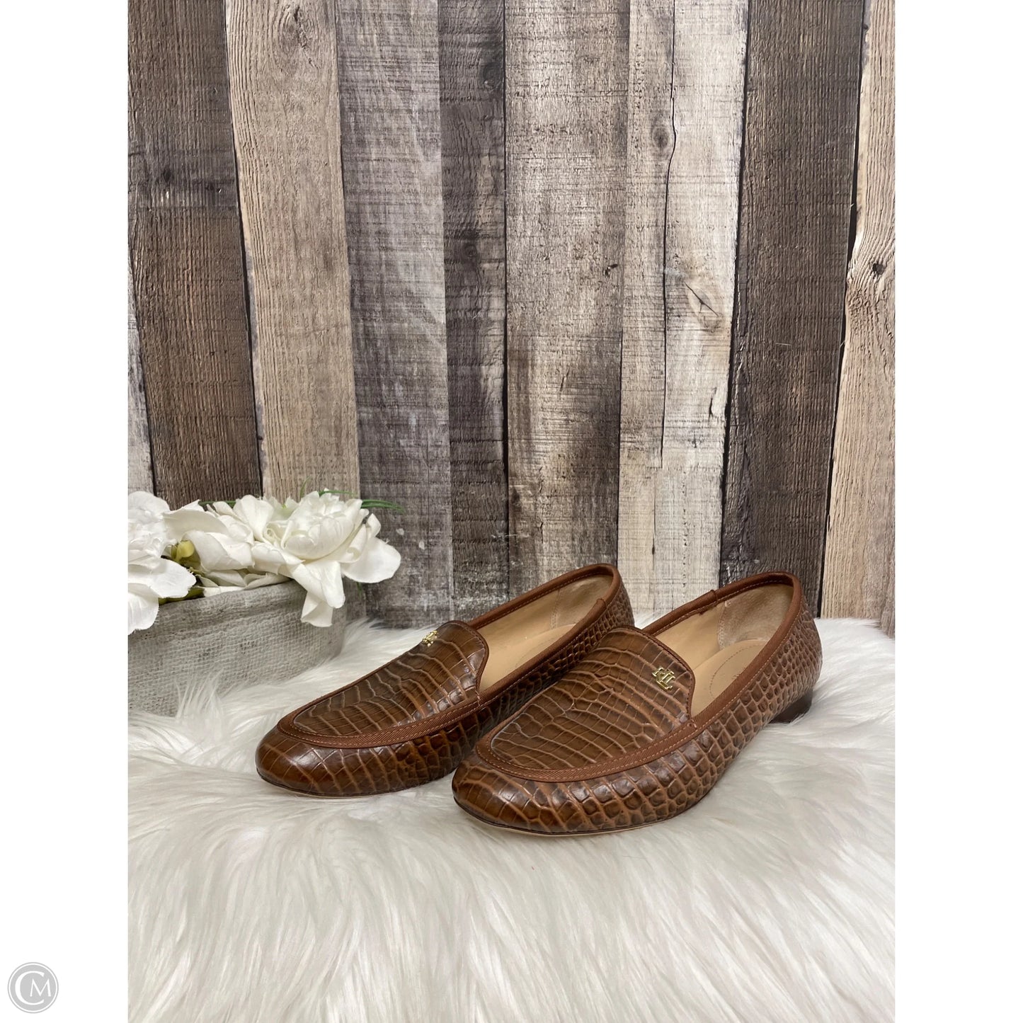 Shoes Flats By Lauren By Ralph Lauren In Brown, Size: 9.5