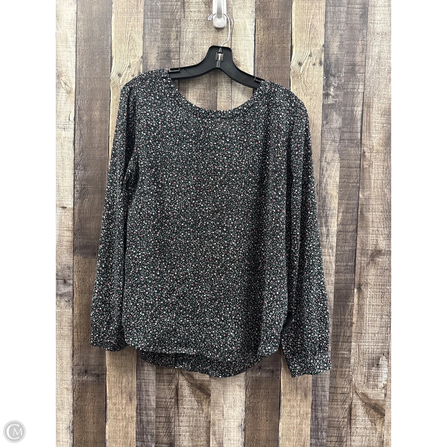 Top Long Sleeve By Loft In Black, Size: M