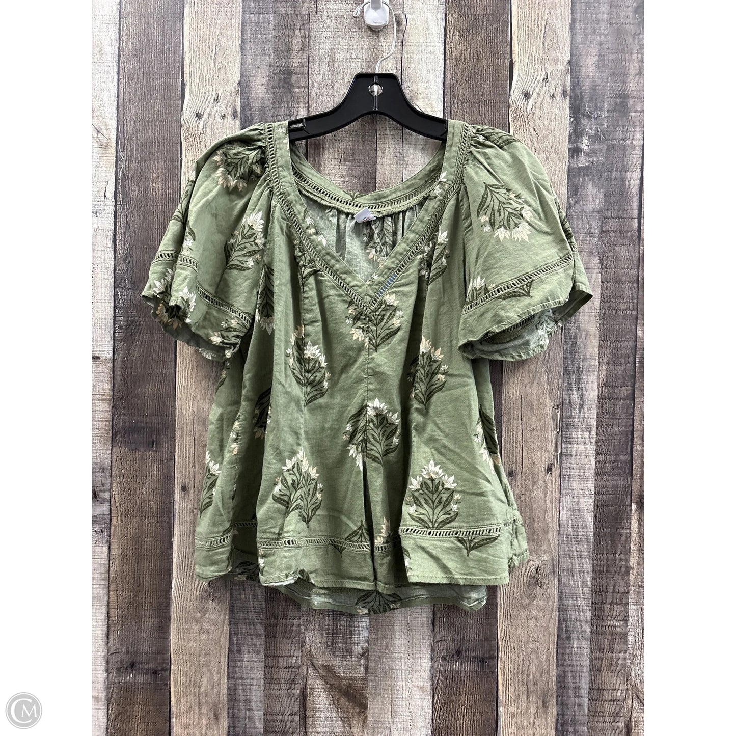 Top Short Sleeve By Old Navy In Green, Size: M