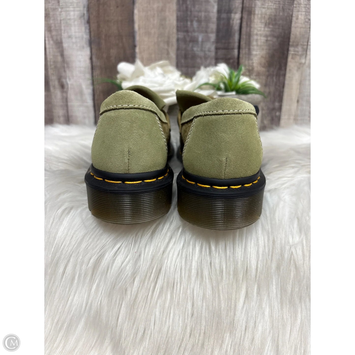 Shoes Flats By Dr Martens In Green, Size: 5