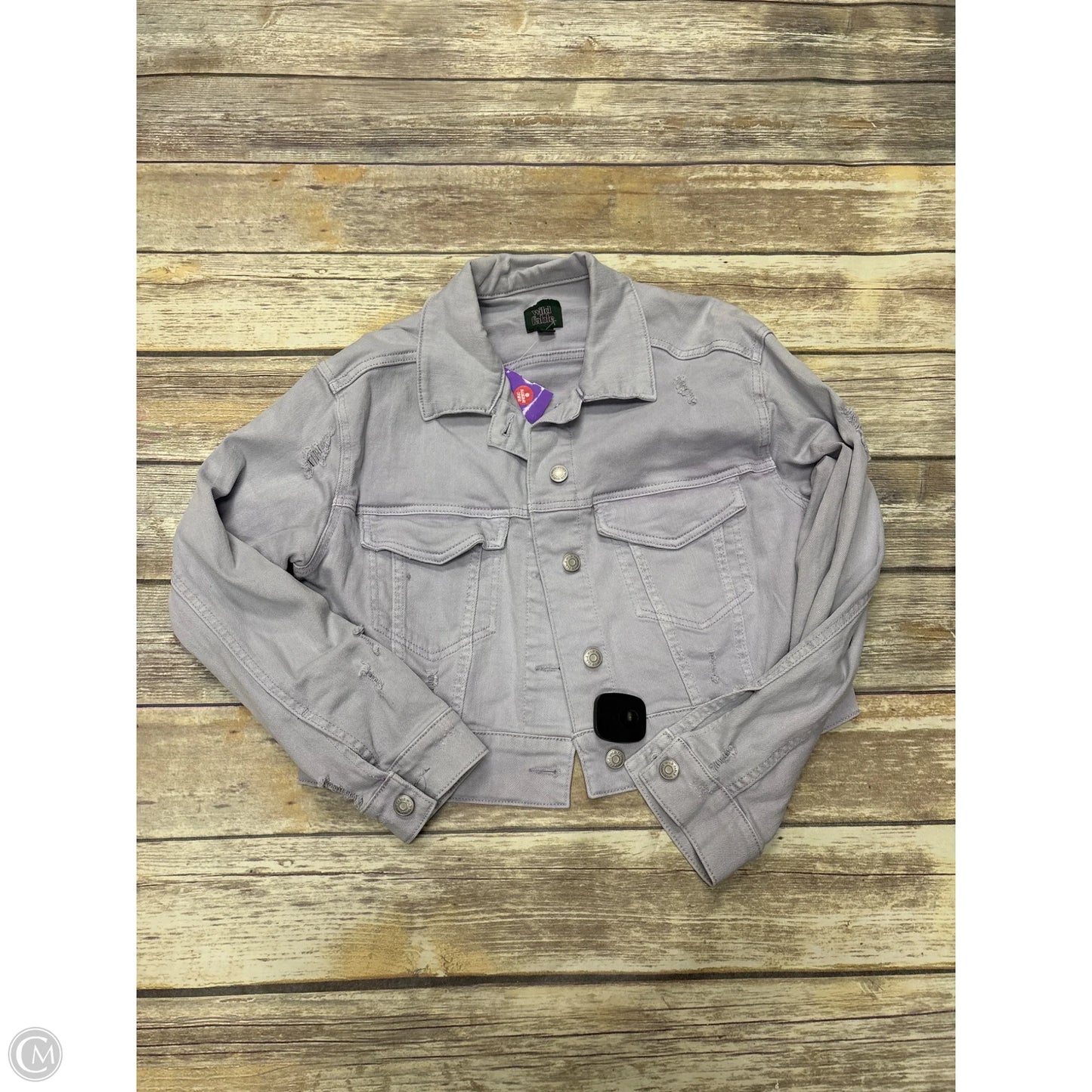 Jacket Denim By Wild Fable In Purple, Size: M