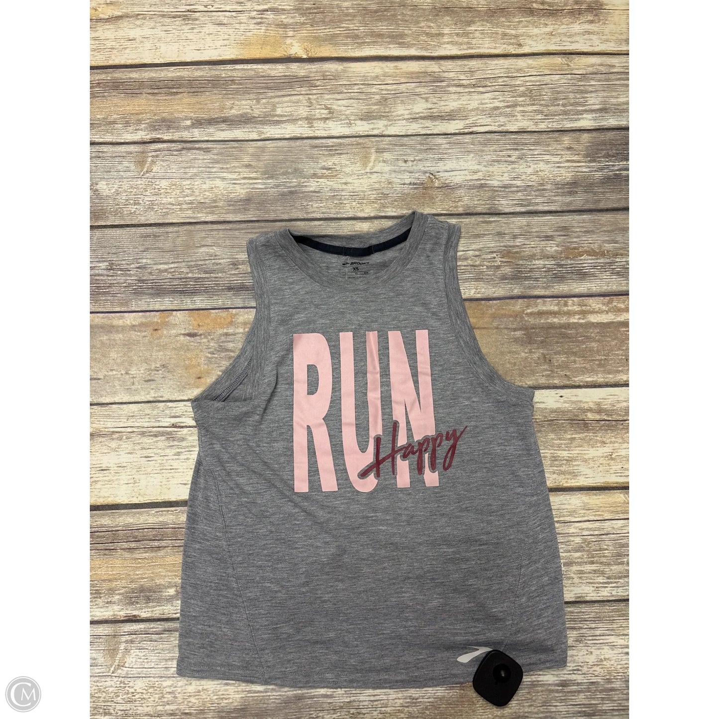 Athletic Tank Top By Brooks In Grey, Size: Xs