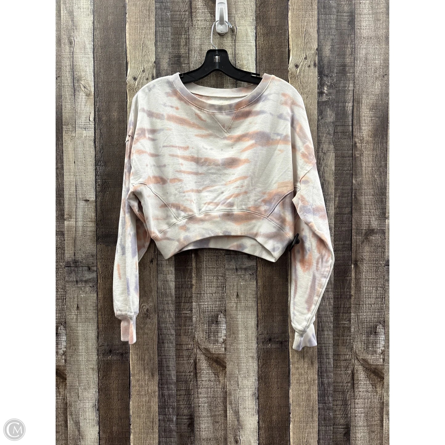 Sweatshirt Crewneck By Aeropostale In Tie Dye Print, Size: M