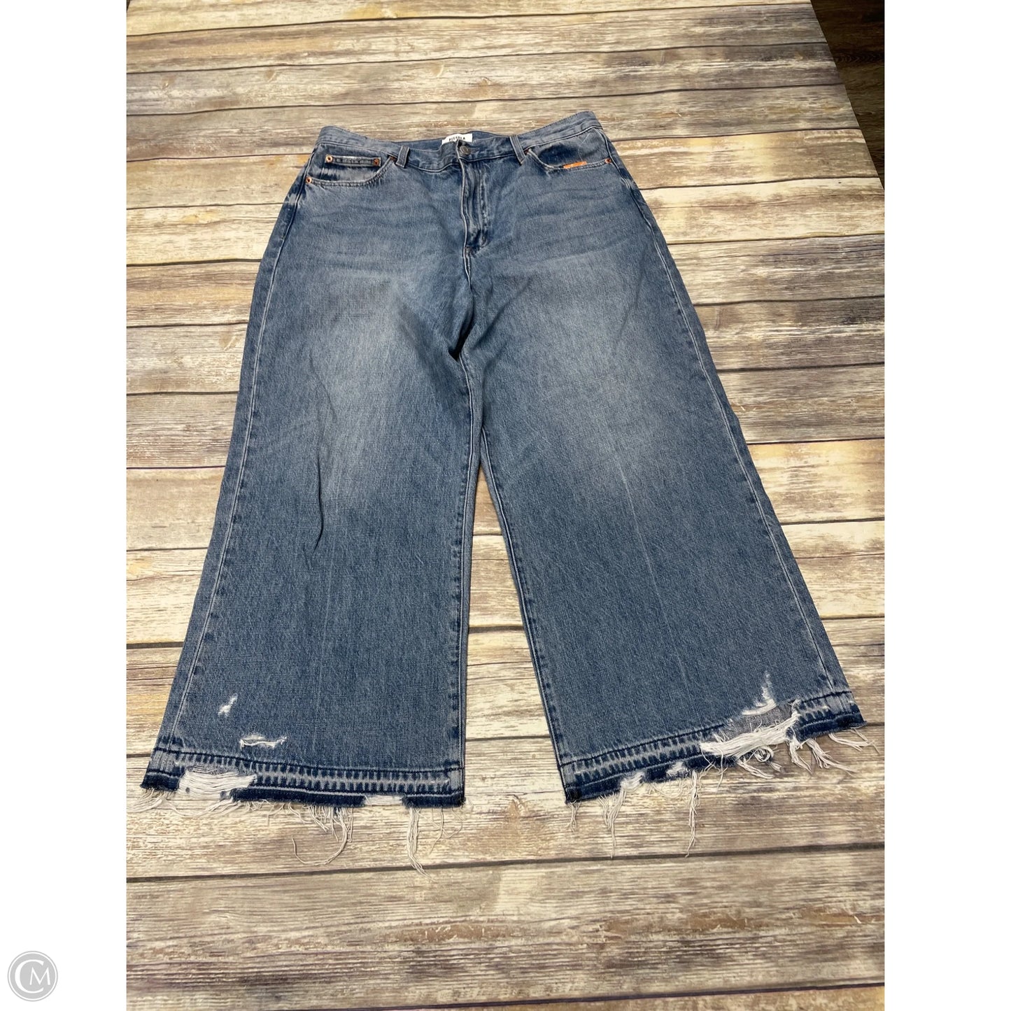 Jeans Wide Leg By Pistola In Blue, Size: 16
