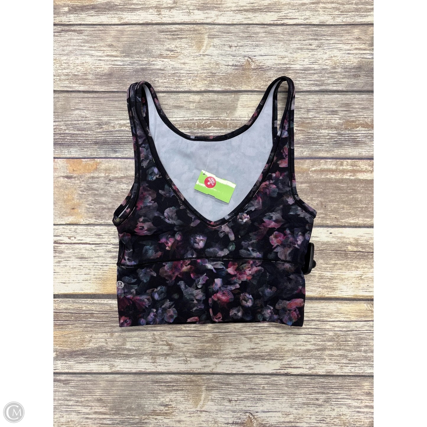 Athletic Tank Top By Lululemon In Floral Print, Size: 4