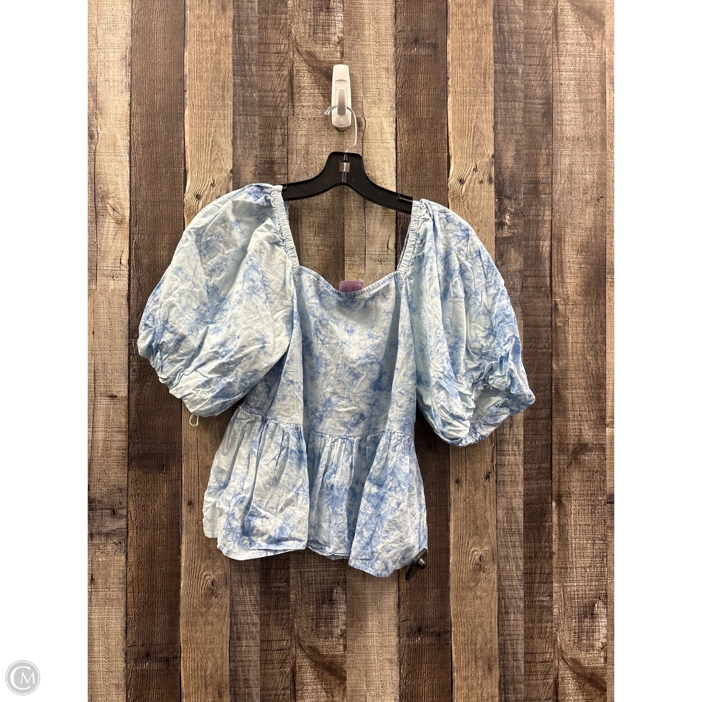 Top Short Sleeve By Cme In Tie Dye Print, Size: M