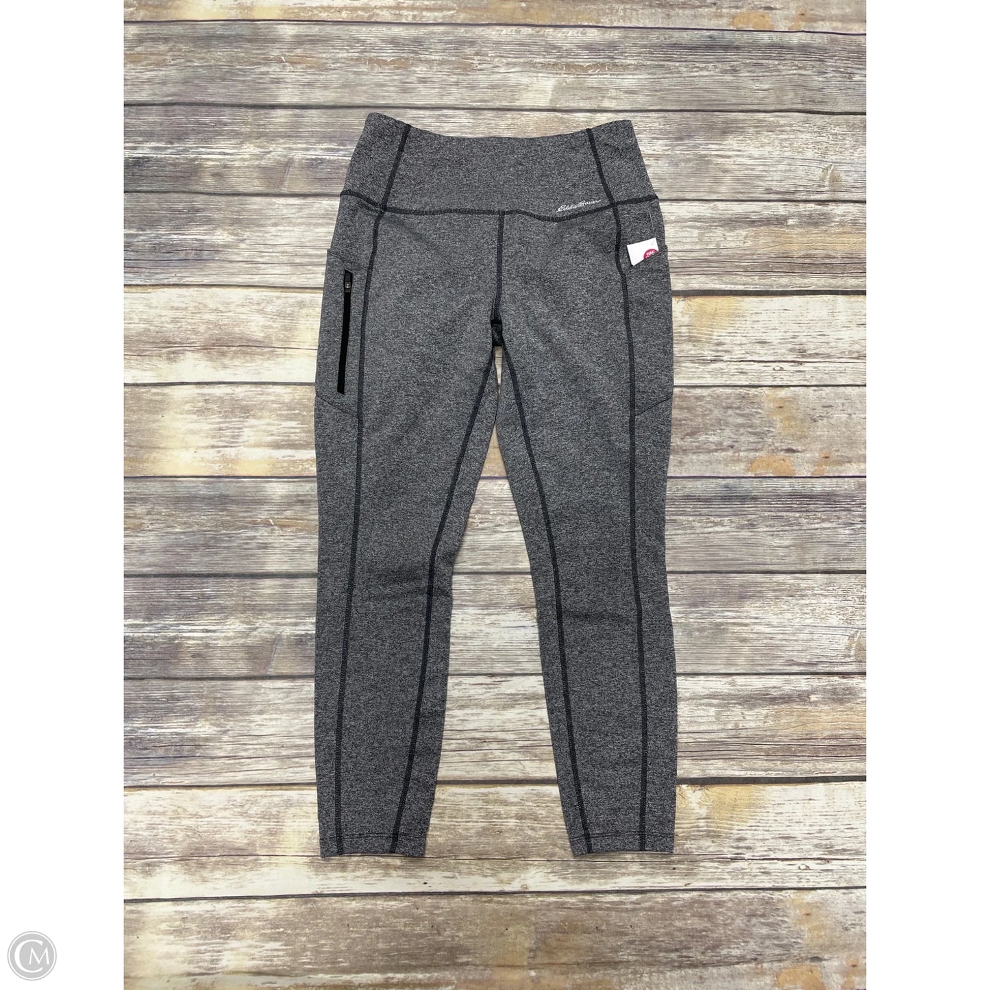 Athletic Leggings By Eddie Bauer In Grey, Size: Sp