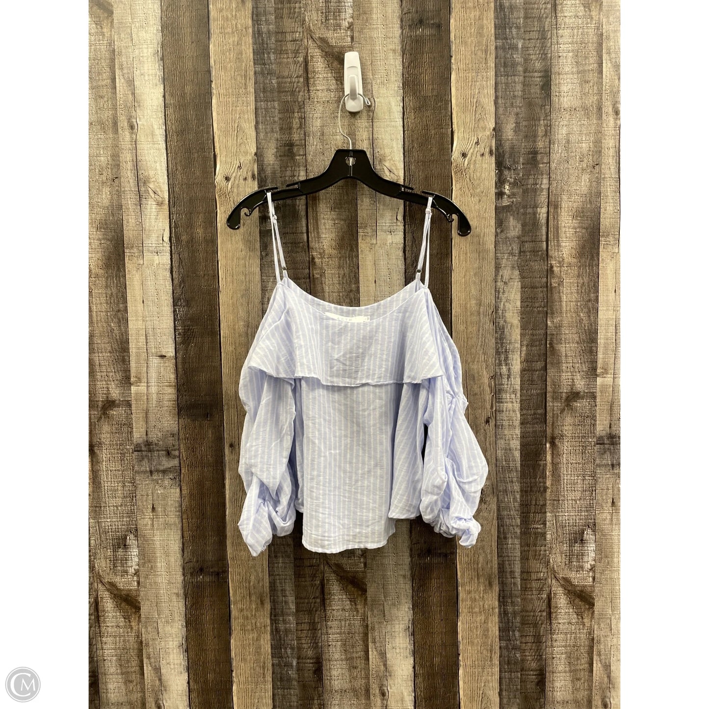 Top 3/4 Sleeve By Astr In Striped Pattern, Size: L