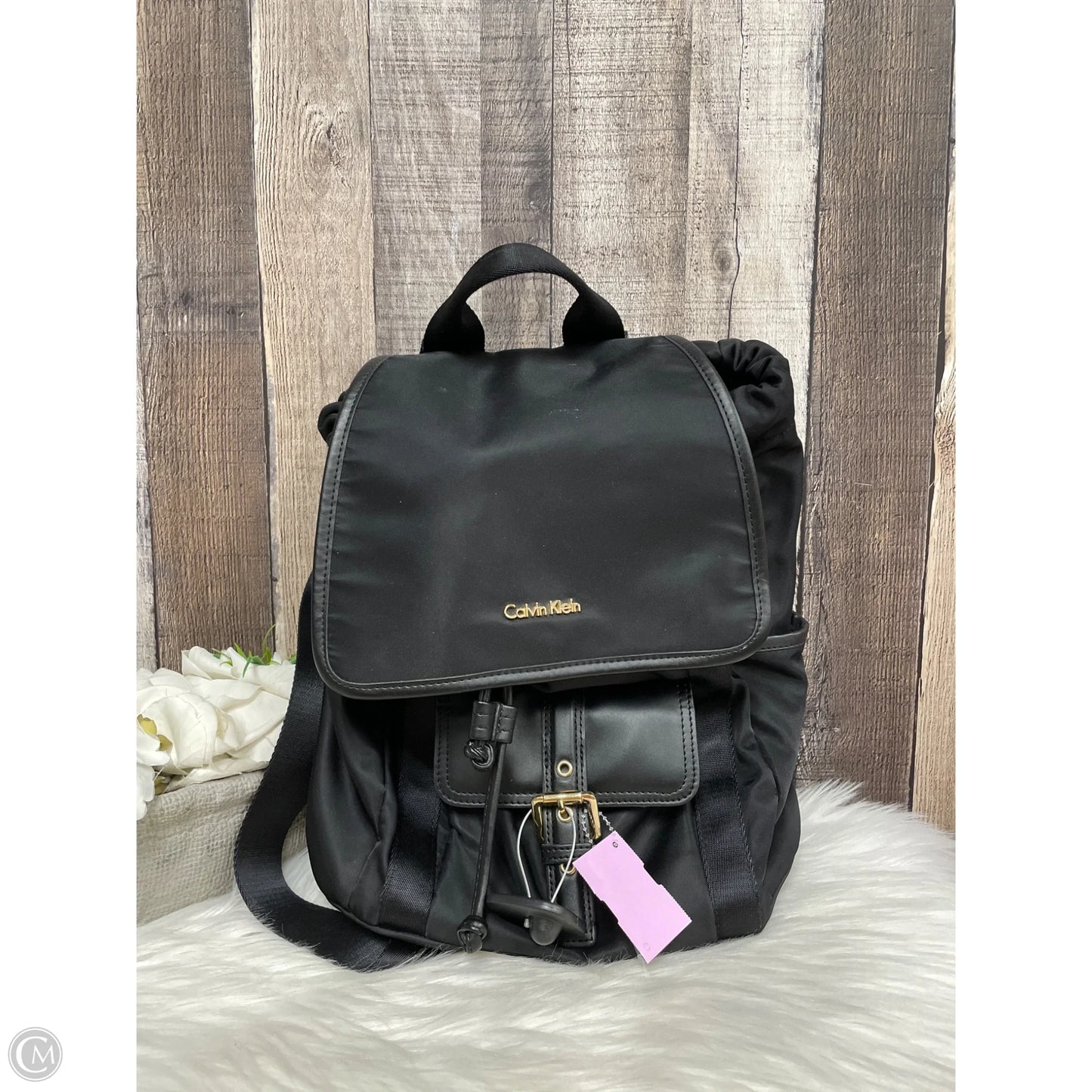 Backpack By Calvin Klein, Size: Medium