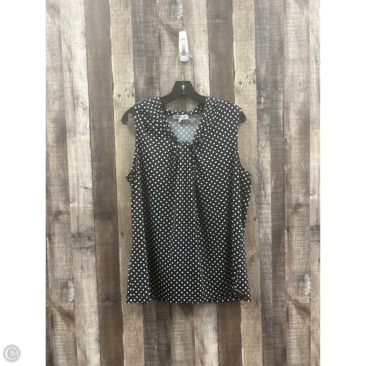 Top Sleeveless By Cmf In Polkadot Pattern, Size: 1x