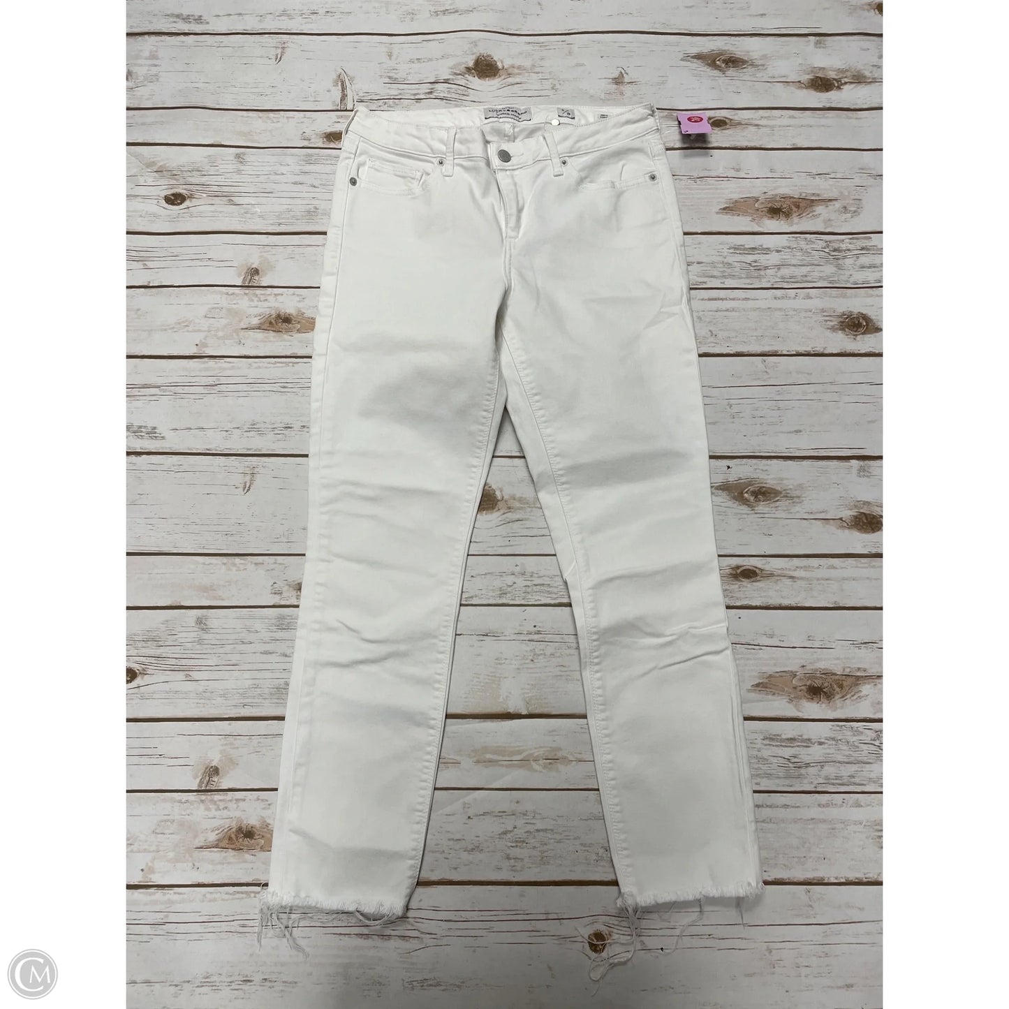 Jeans Cropped By Lucky Brand In White, Size: 6