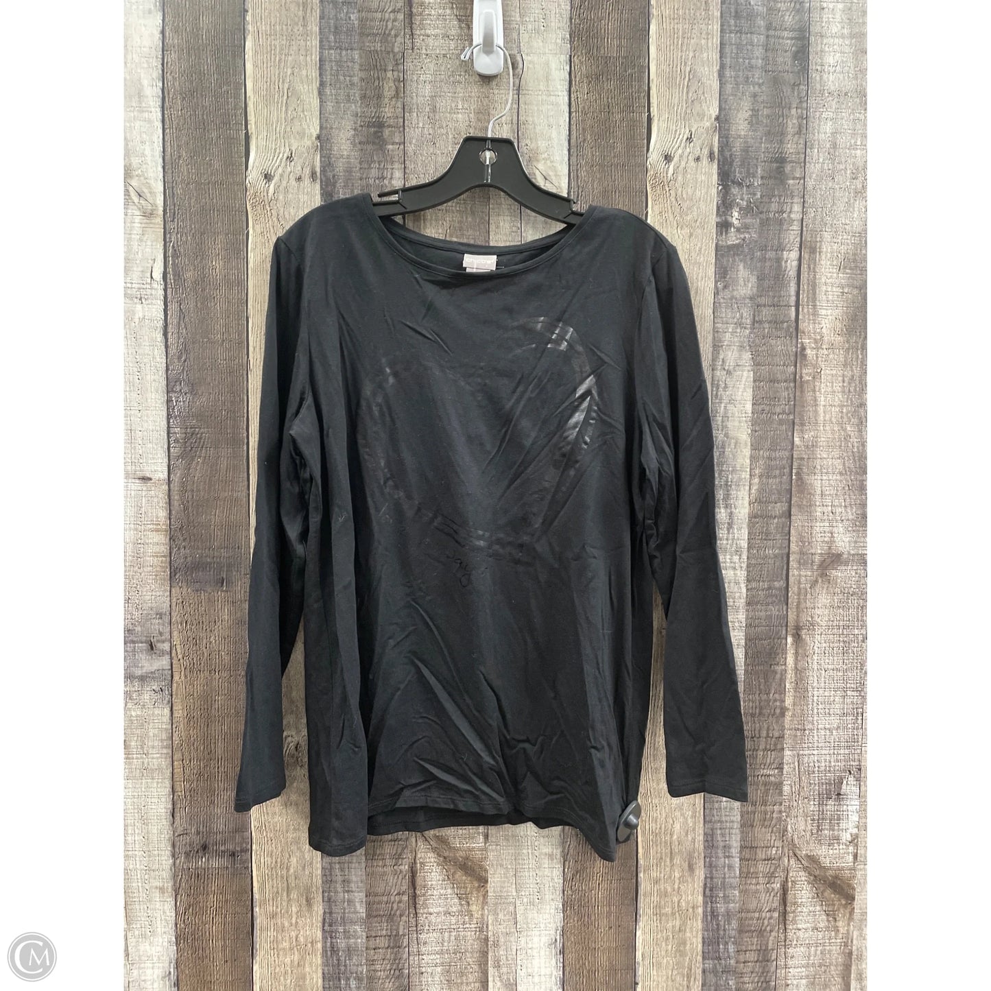 Top Long Sleeve By Chicos In White, Size: Xl