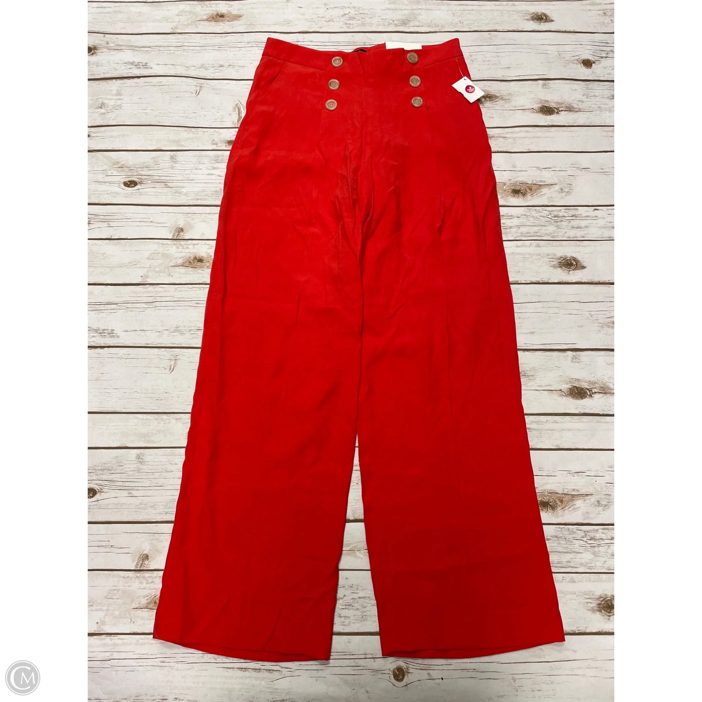 Pants Wide Leg By Ann Taylor In Red, Size: 6