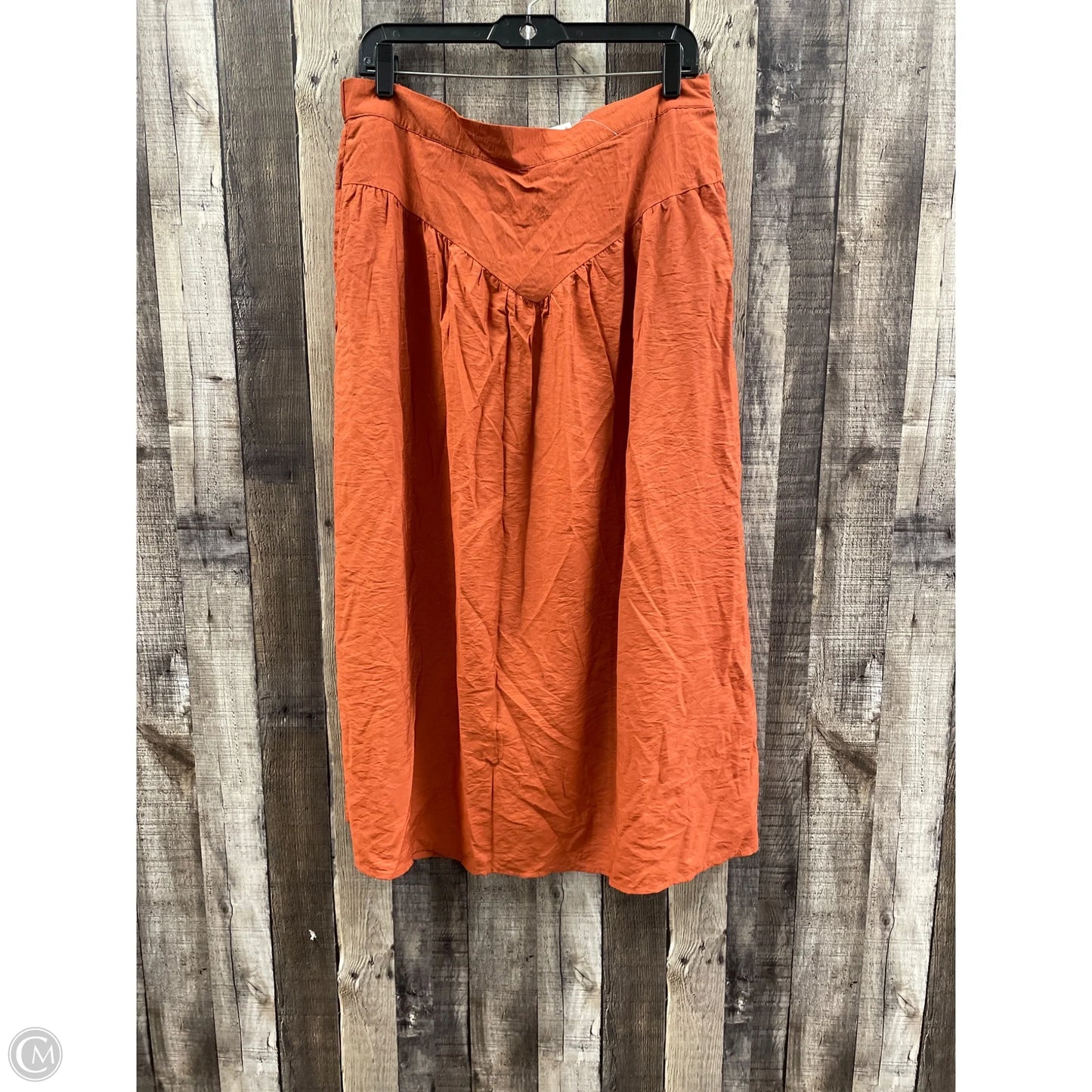 Skirt Maxi By A New Day In Orange, Size: L