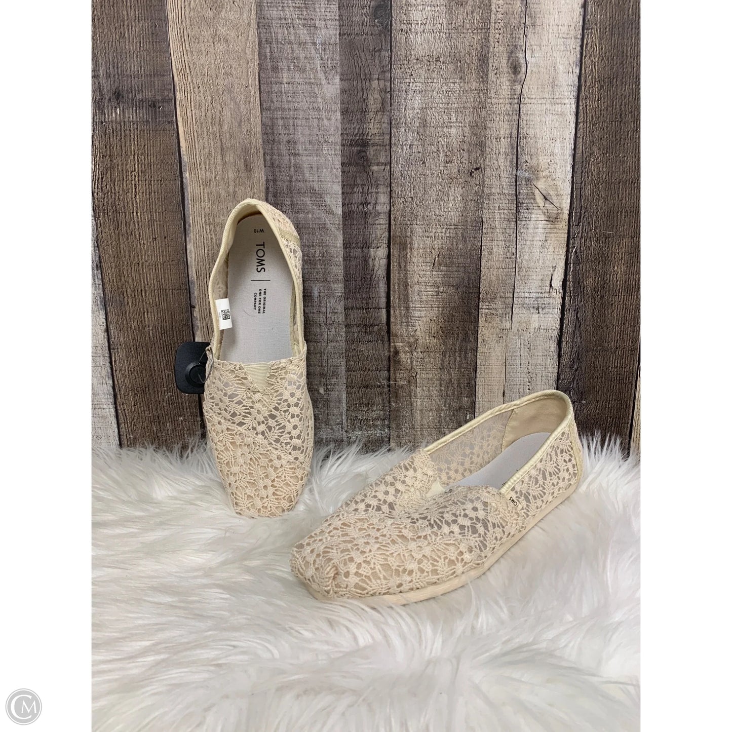 Shoes Flats By Toms In Cream, Size: 10