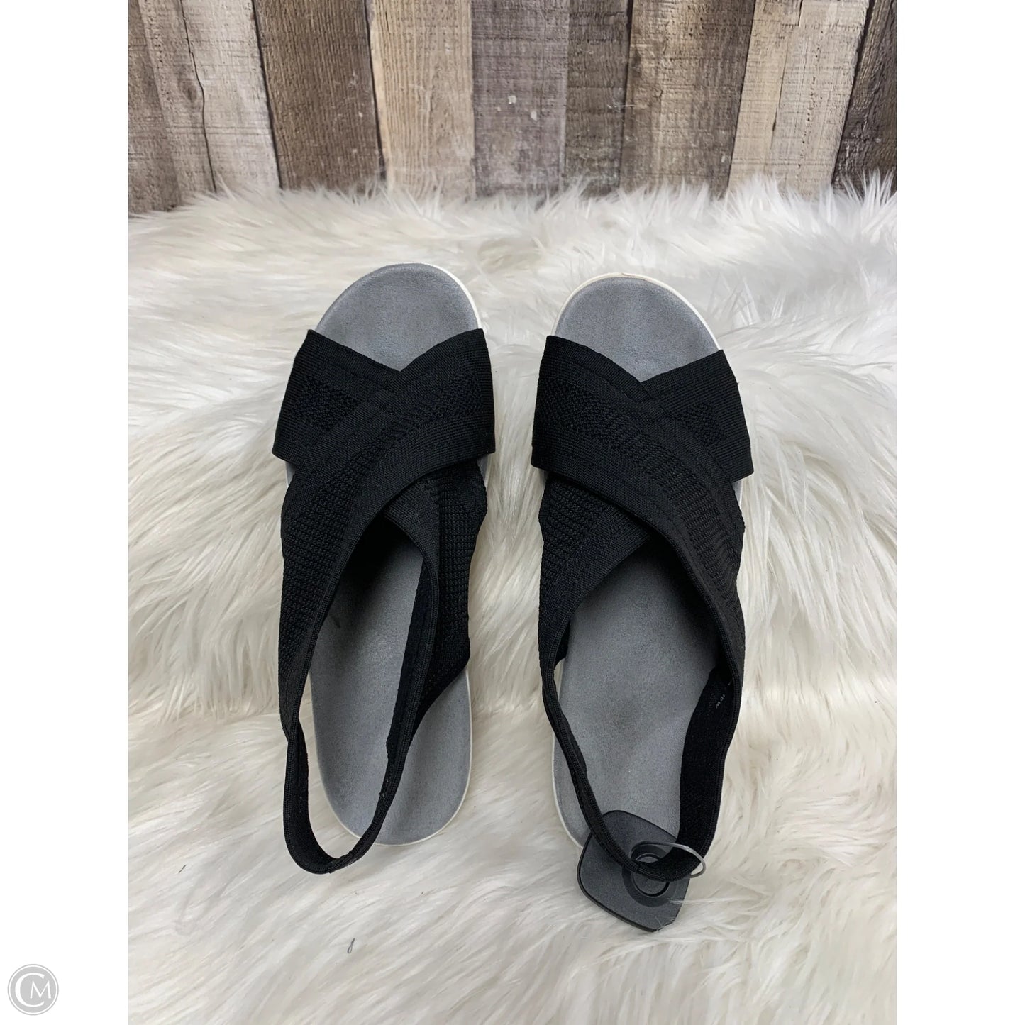 Sandals Flats By Cme In Black, Size: 10