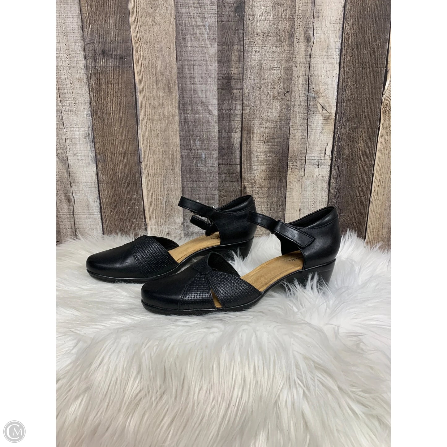Shoes Heels Block By Clarks In Black, Size: 10