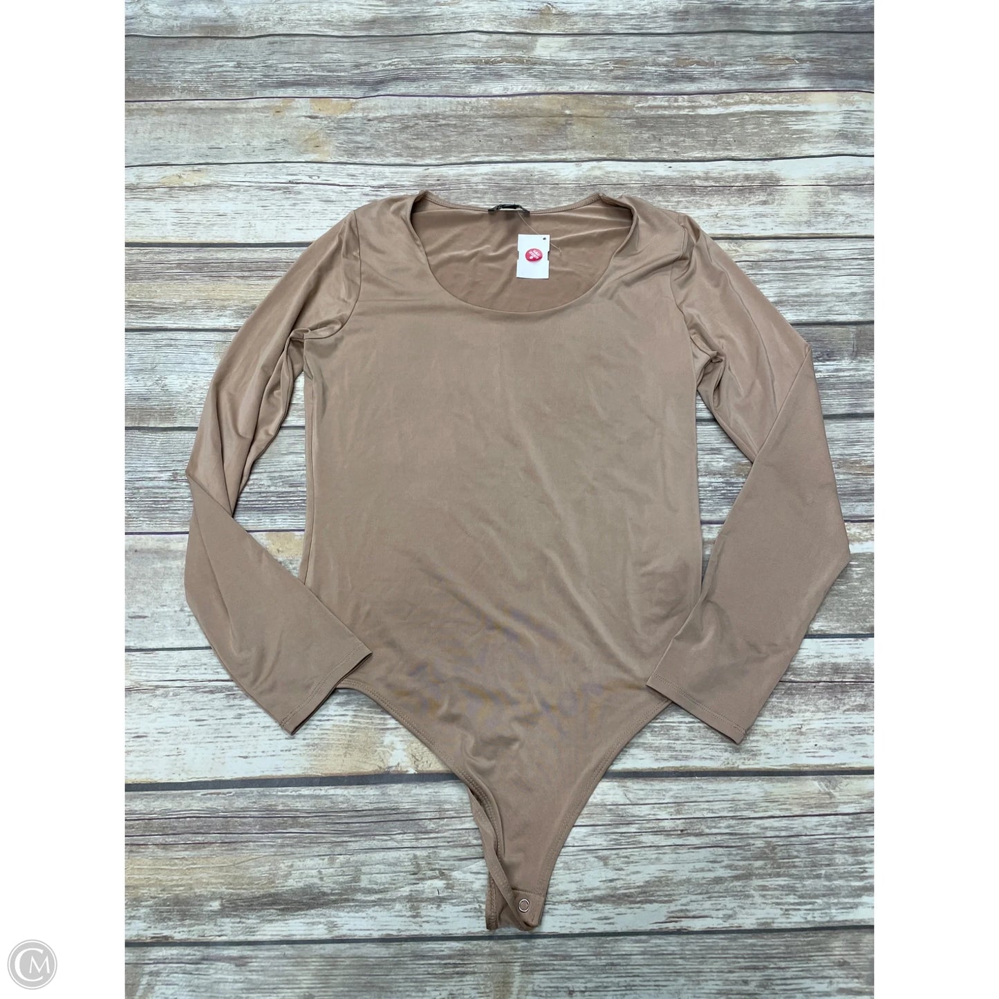 Bodysuit By Express In Tan, Size: L