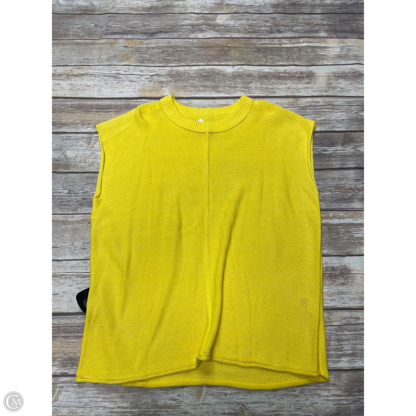 Sweater By Cme In Yellow, Size: Xl