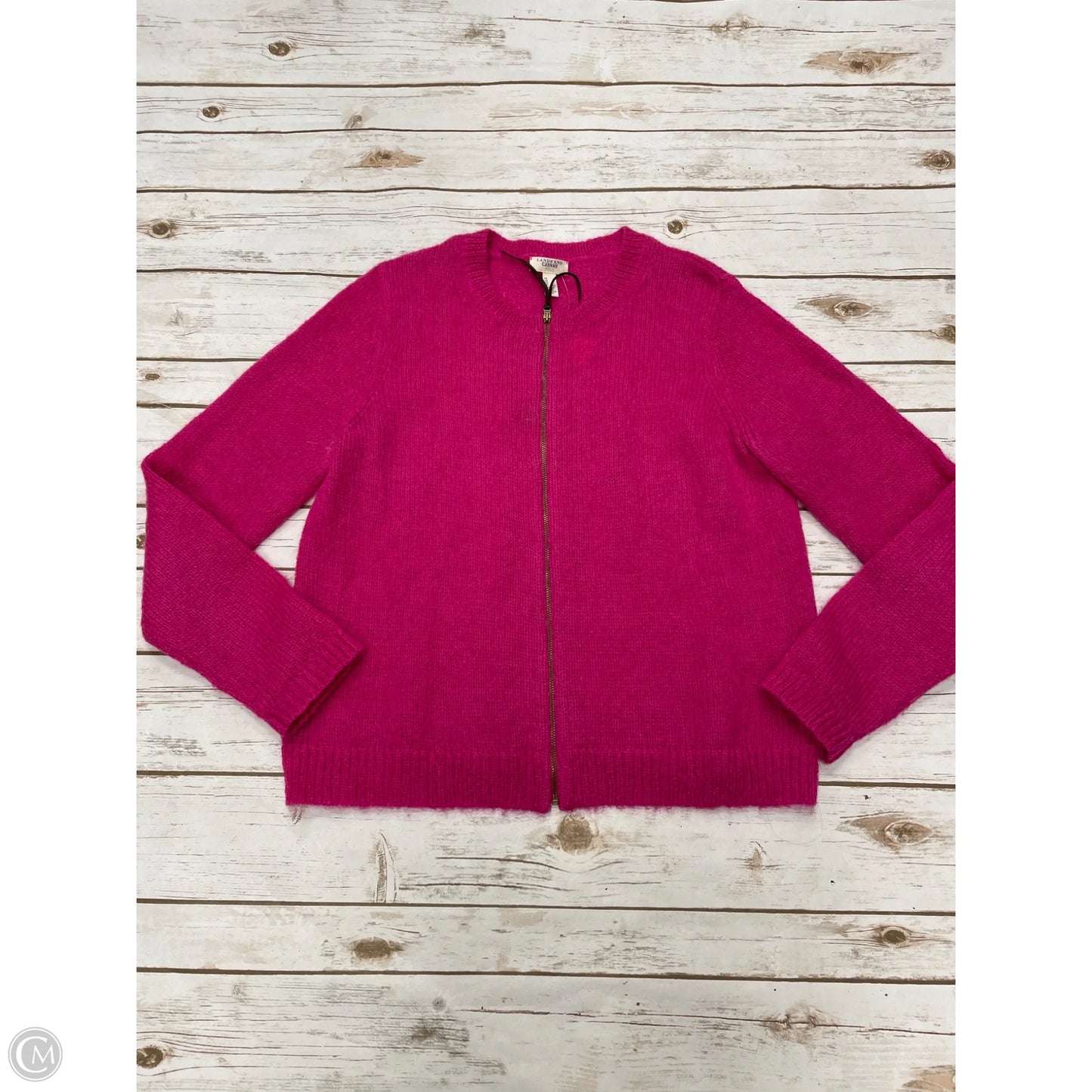 Sweater By Lands End In Pink, Size: L