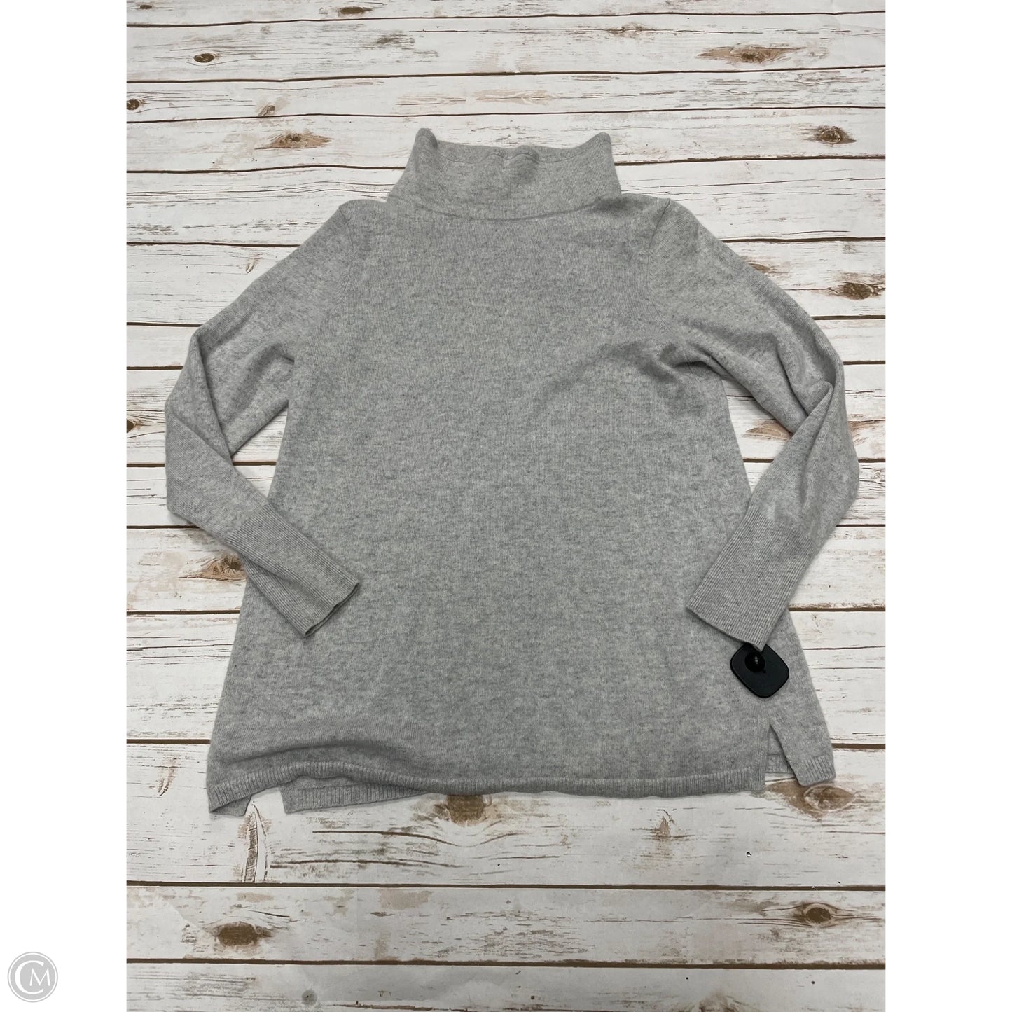 Sweater By Talbots In Grey, Size: L