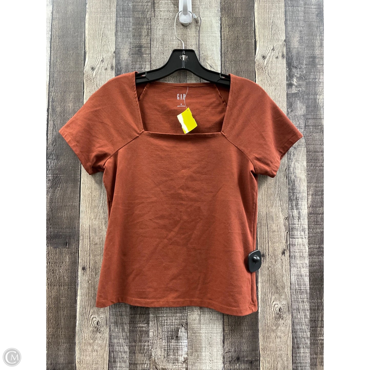 Top Short Sleeve By Gap In Brown, Size: S