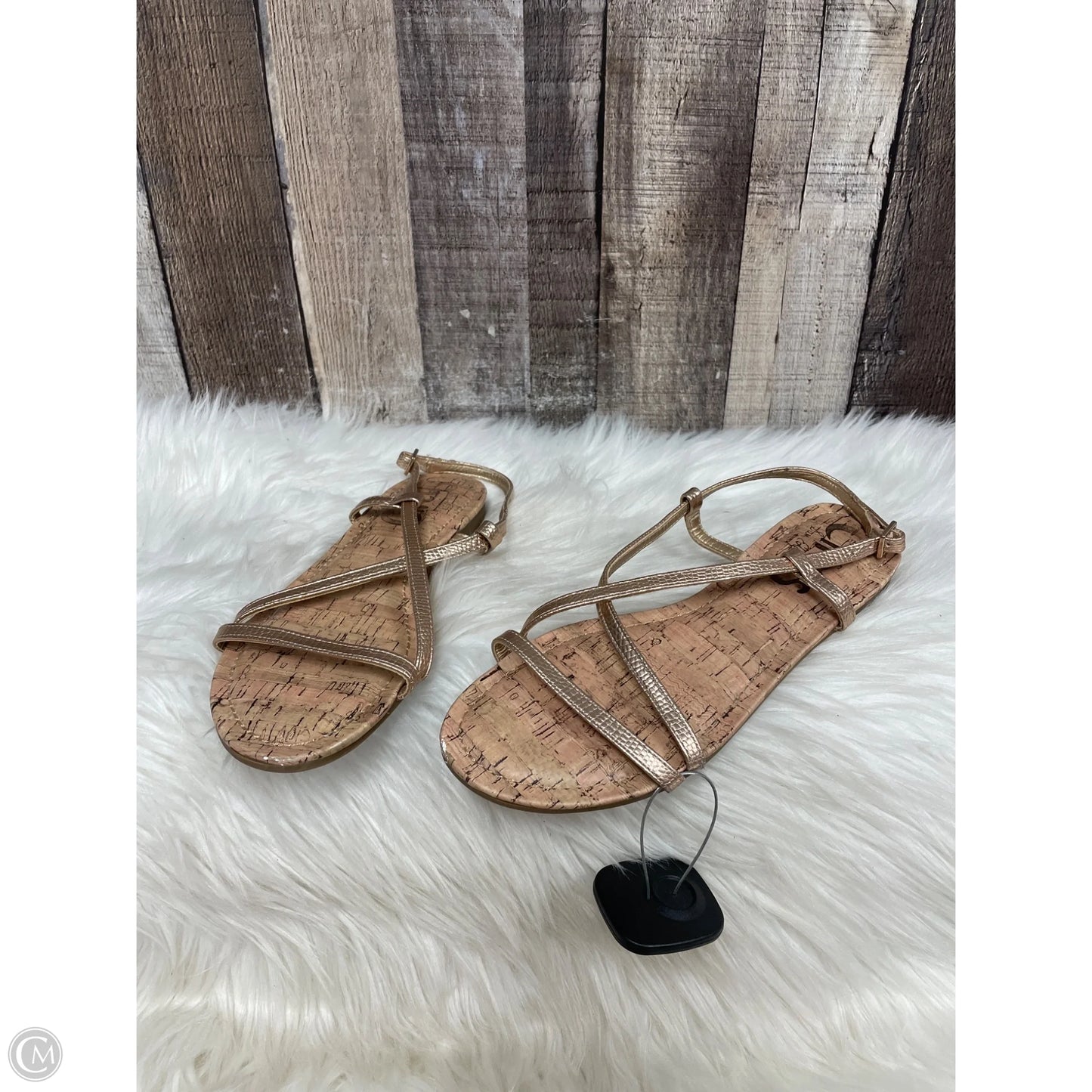 Sandals Flats By Sam Edelman In Rose Gold, Size: 6.5