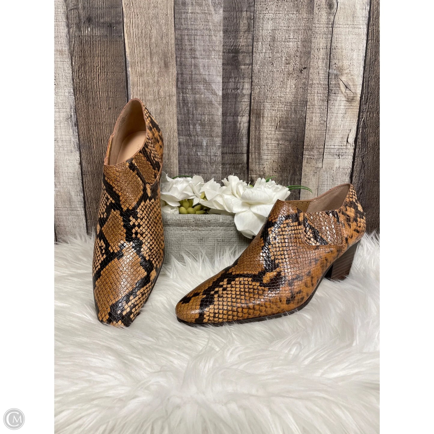 Shoes Heels Block By J. Crew In Animal Print, Size: 9.5
