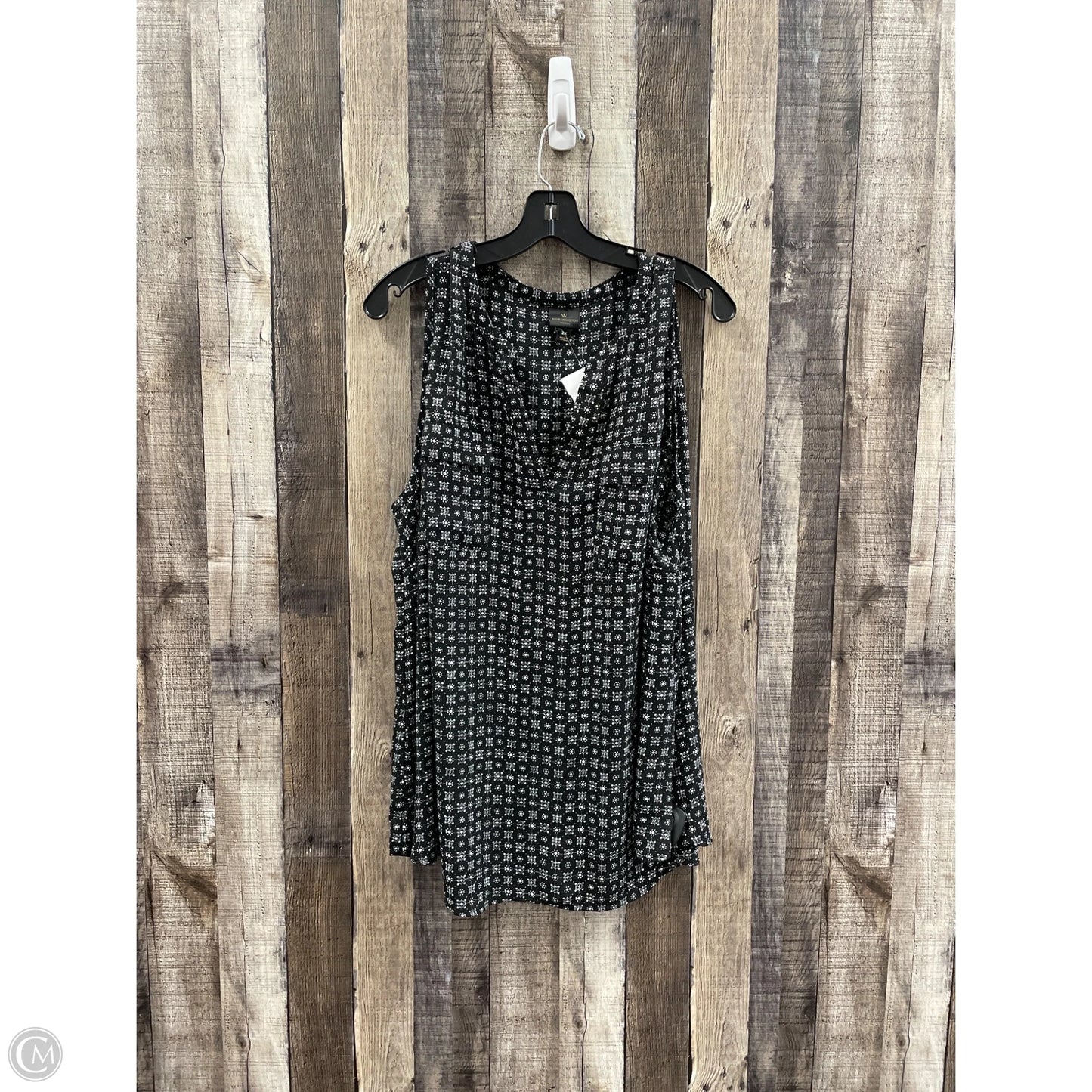 Top Sleeveless By Worthington In Black, Size: 2x
