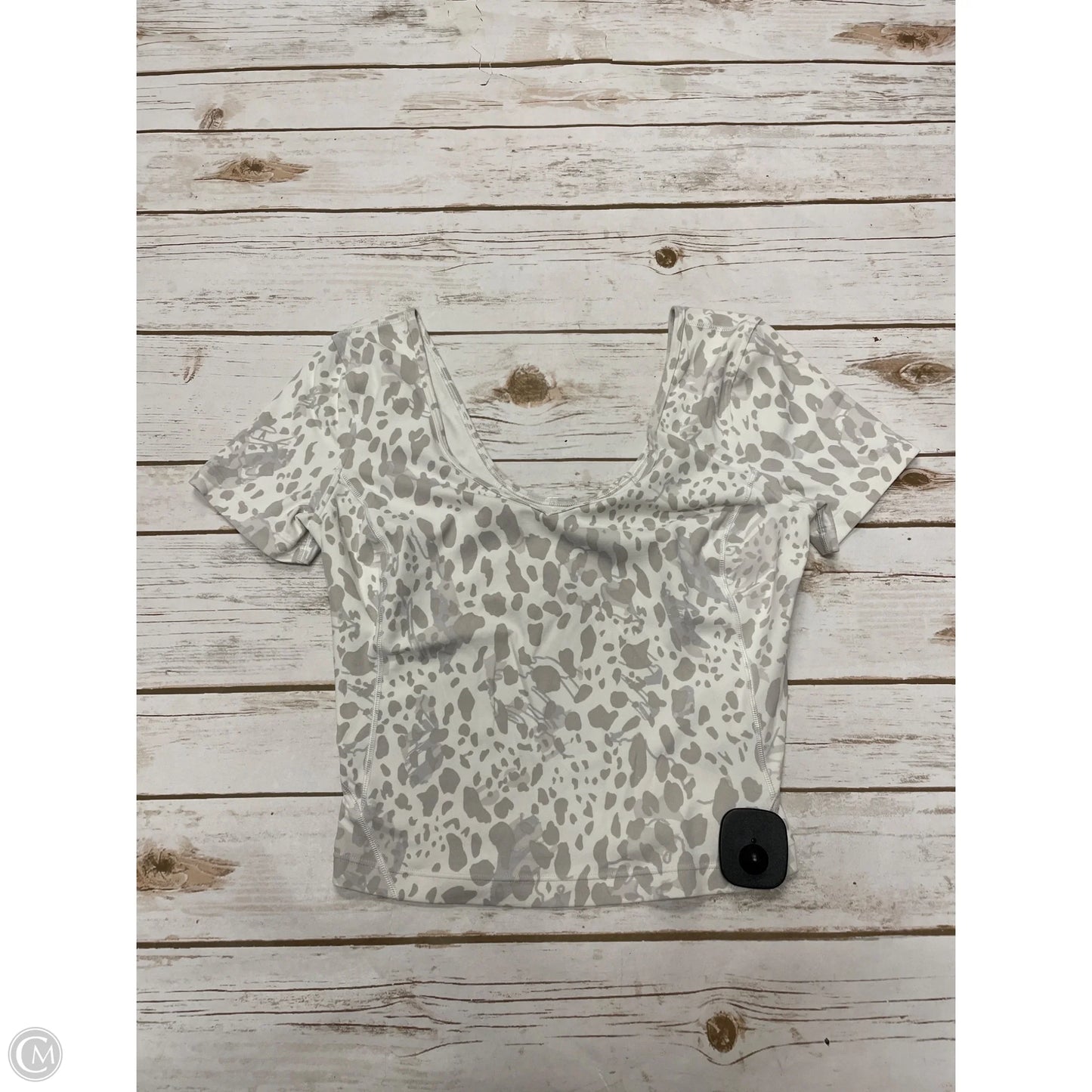 Top Short Sleeve By Lululemon In Animal Print, Size: S