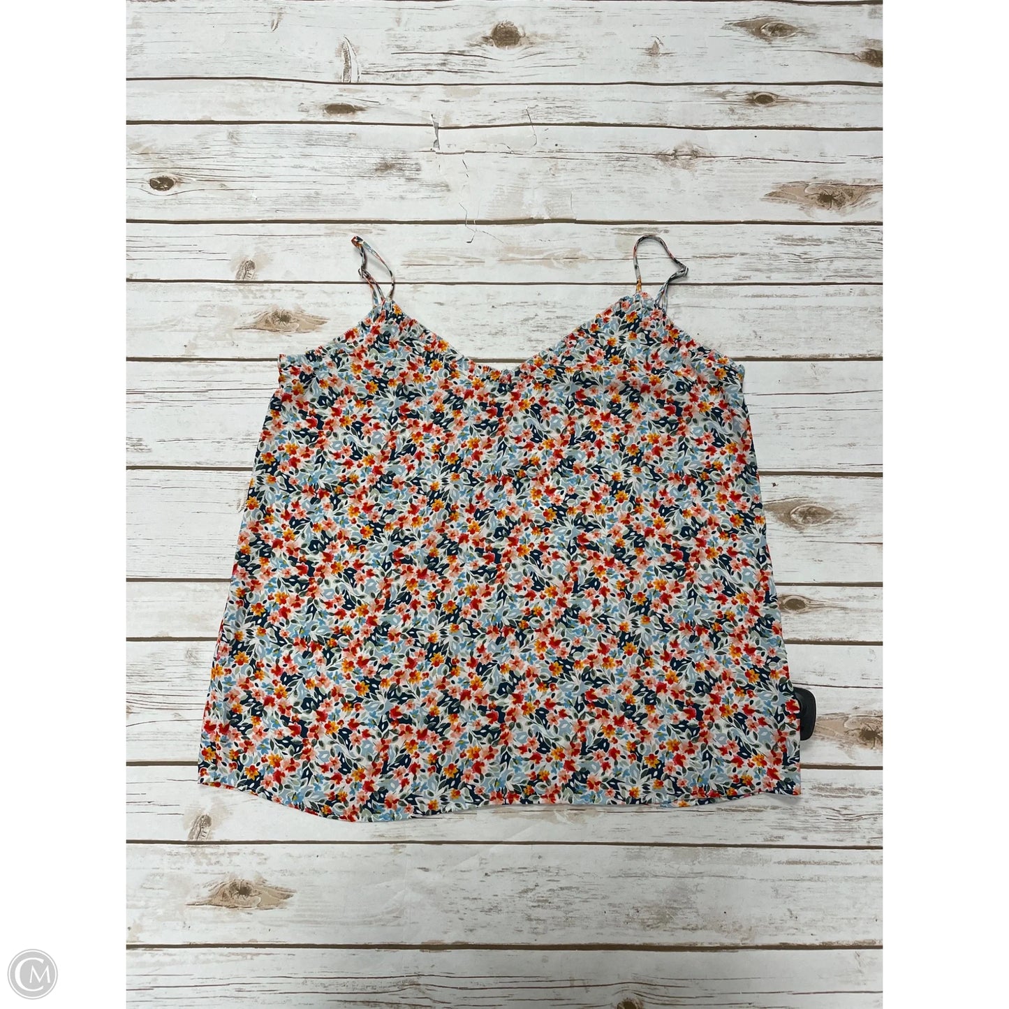 Top Sleeveless By Loft In Floral Print, Size: M