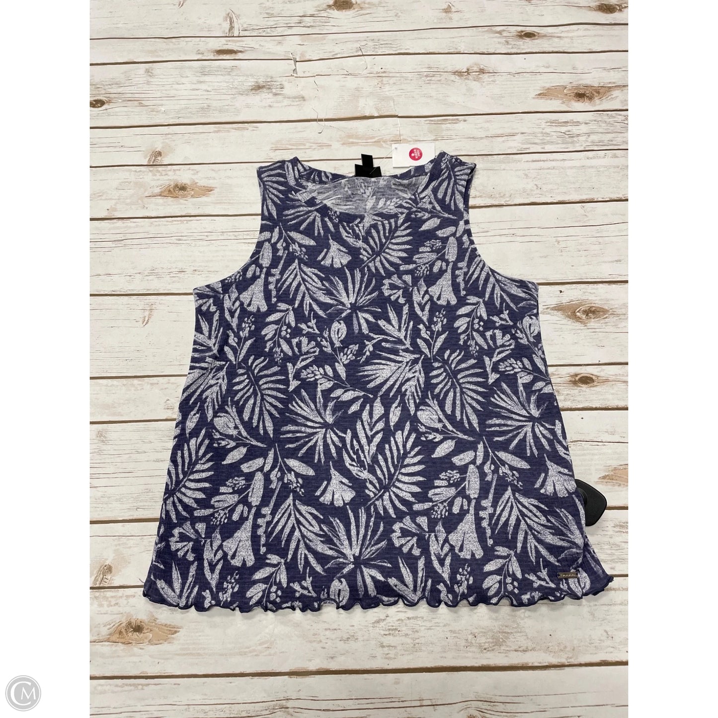 Top Sleeveless By Tahari By Arthur Levine In Blue, Size: S