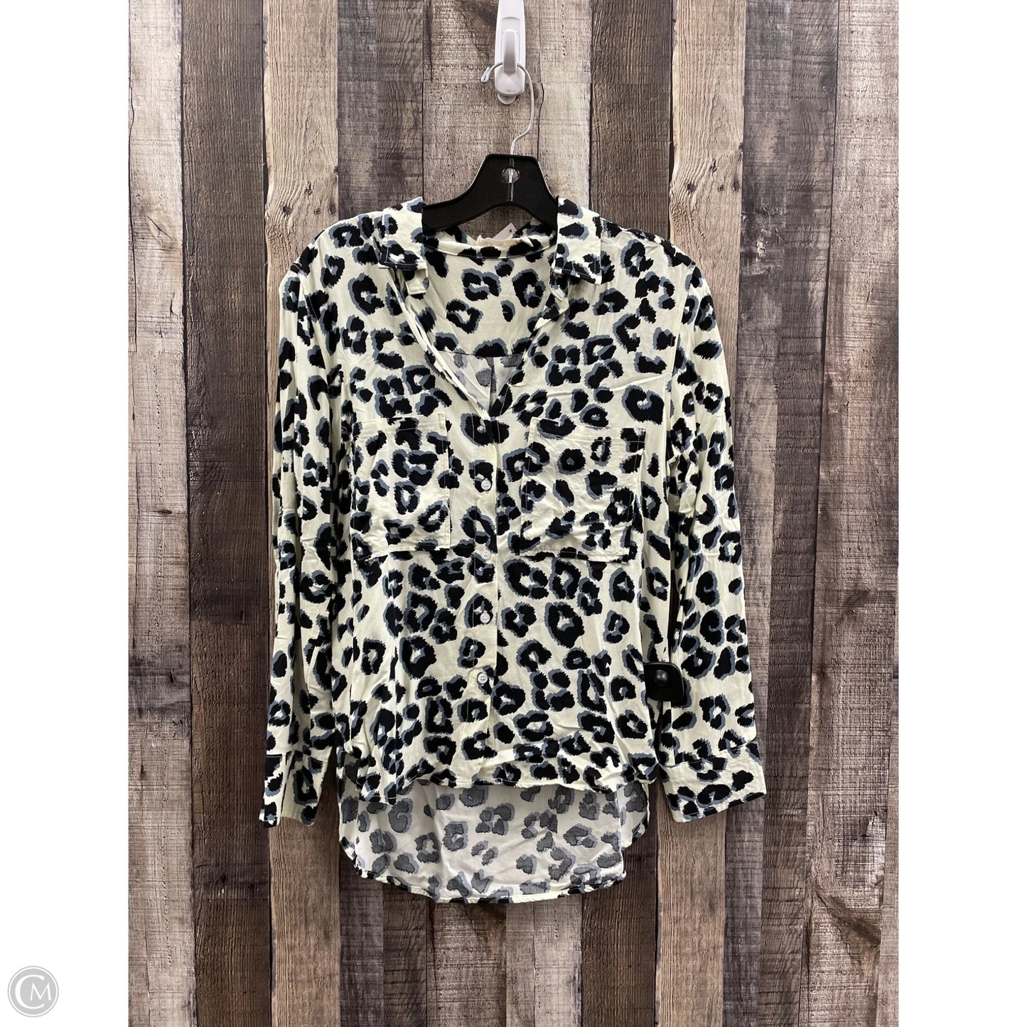 Top Long Sleeve By Cme In Animal Print, Size: S