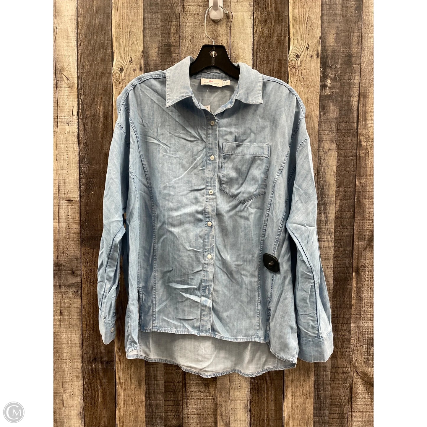 Top Short Sleeve By Vineyard Vines In Blue, Size: Xs