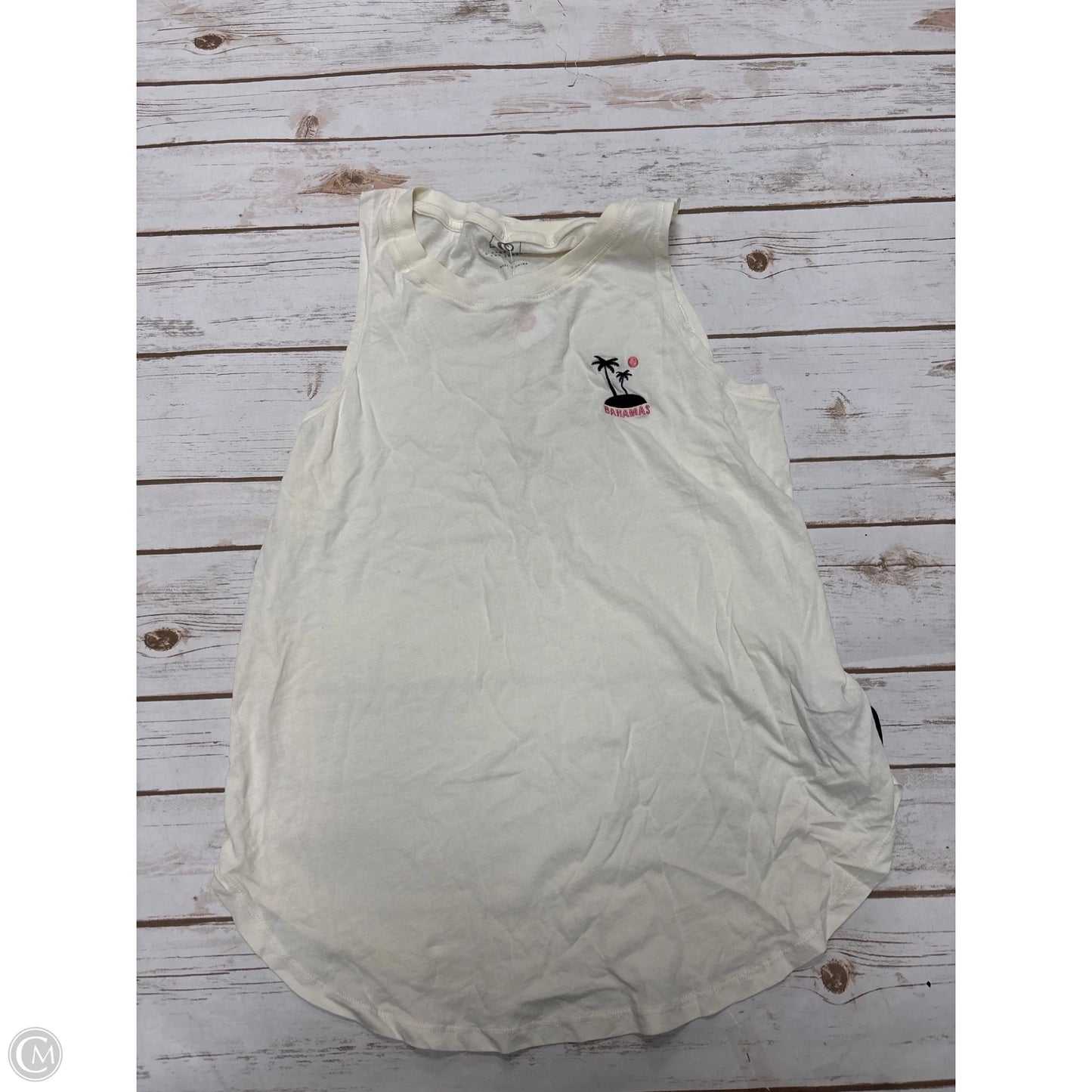 Top Sleeveless By Rip Curl In Cream, Size: L
