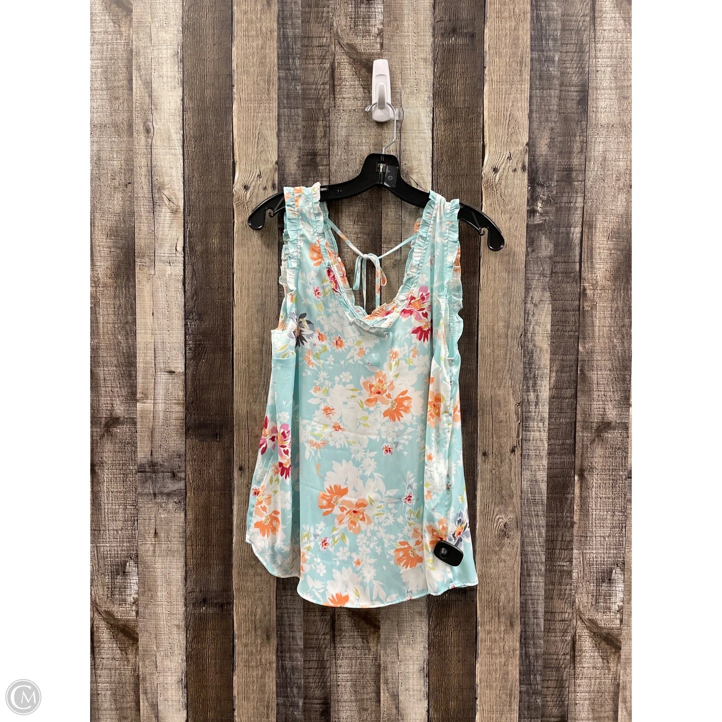 Top Sleeveless By Lc Lauren Conrad In Floral Print, Size: L