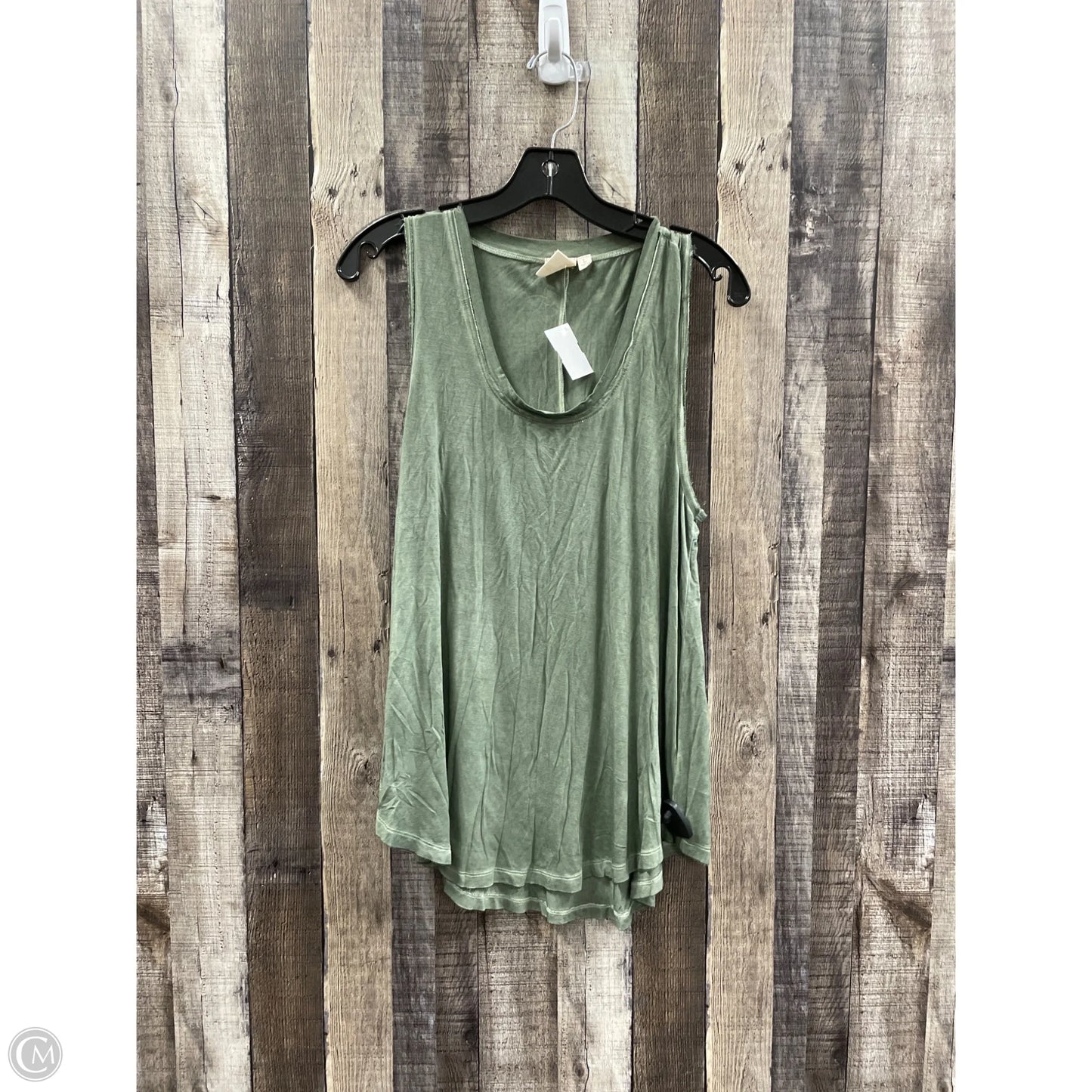 Top Sleeveless By White Crow In Green, Size: L