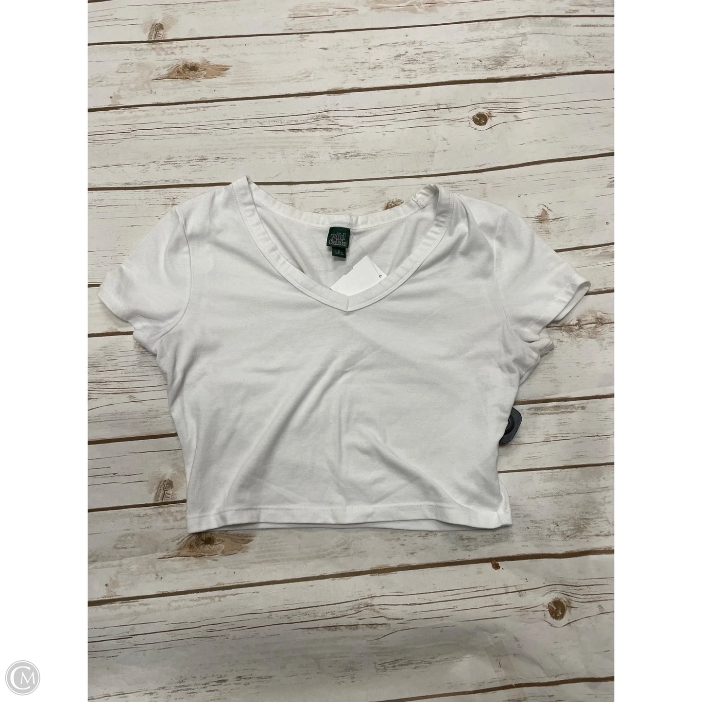 Top Short Sleeve By Wild Fable In White, Size: M