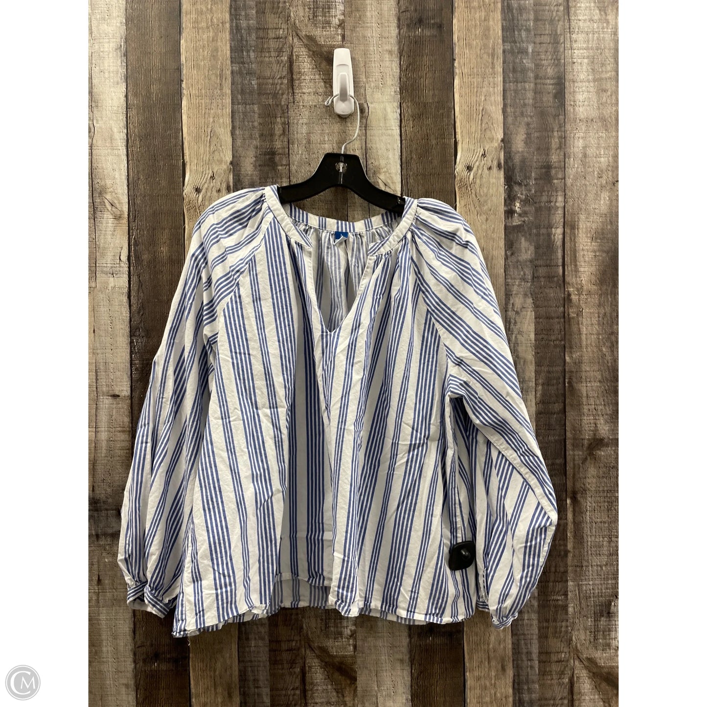 Top Long Sleeve By Old Navy In Striped Pattern, Size: L