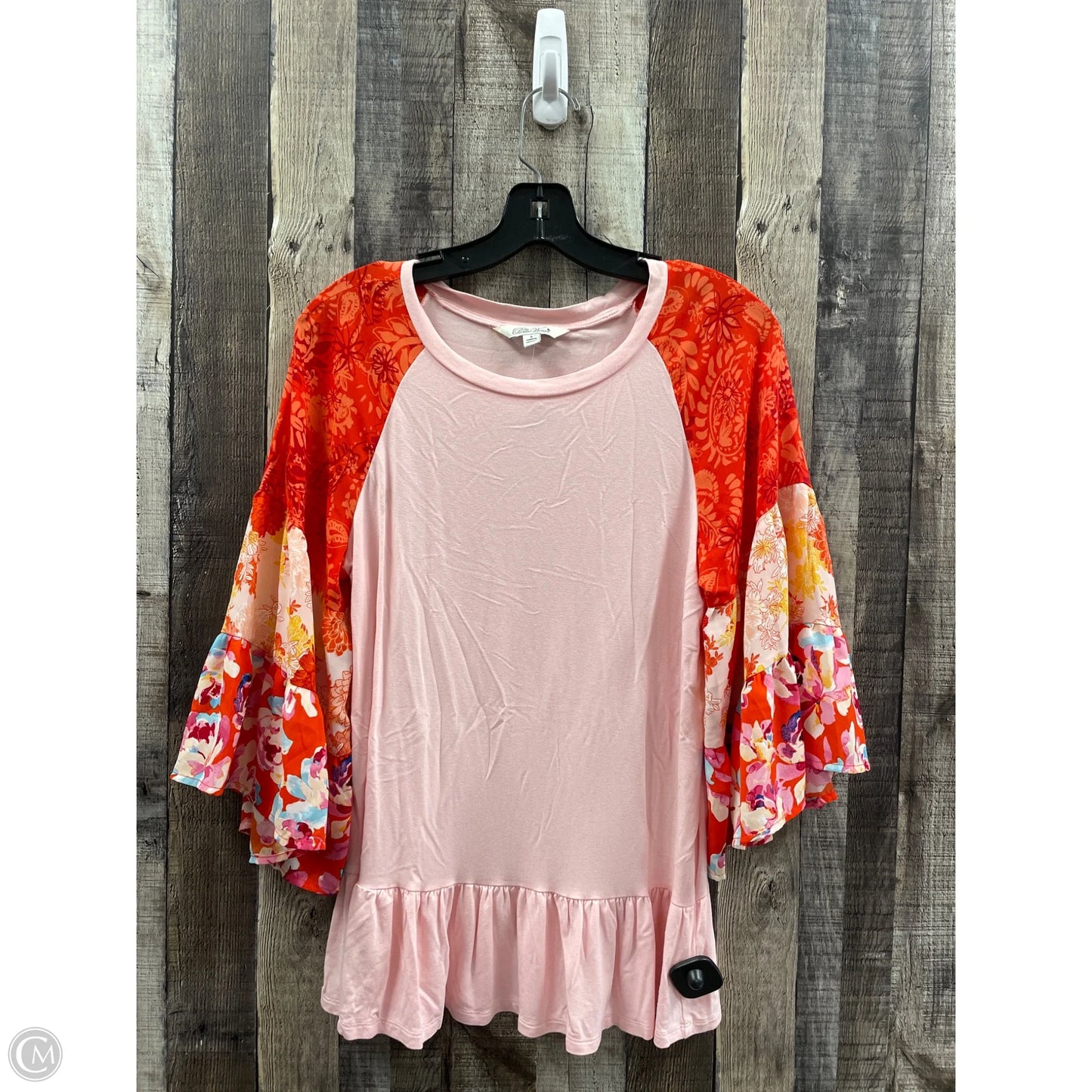 Top Long Sleeve By The Pioneer Woman In Orange & Pink, Size: S