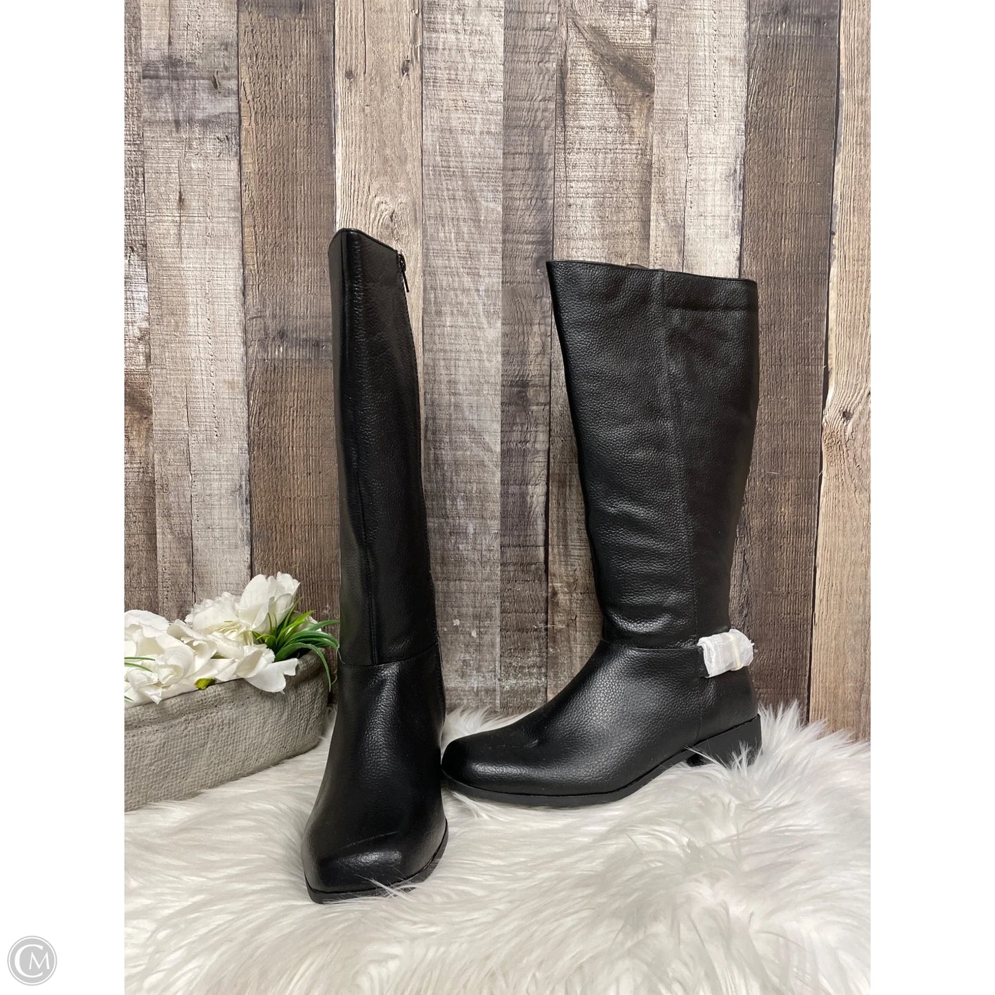 Boots Knee Heels By Comfortview In Black, Size: 9