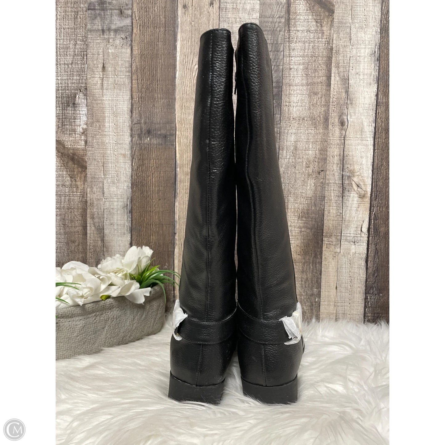 Boots Knee Heels By Comfortview In Black, Size: 9