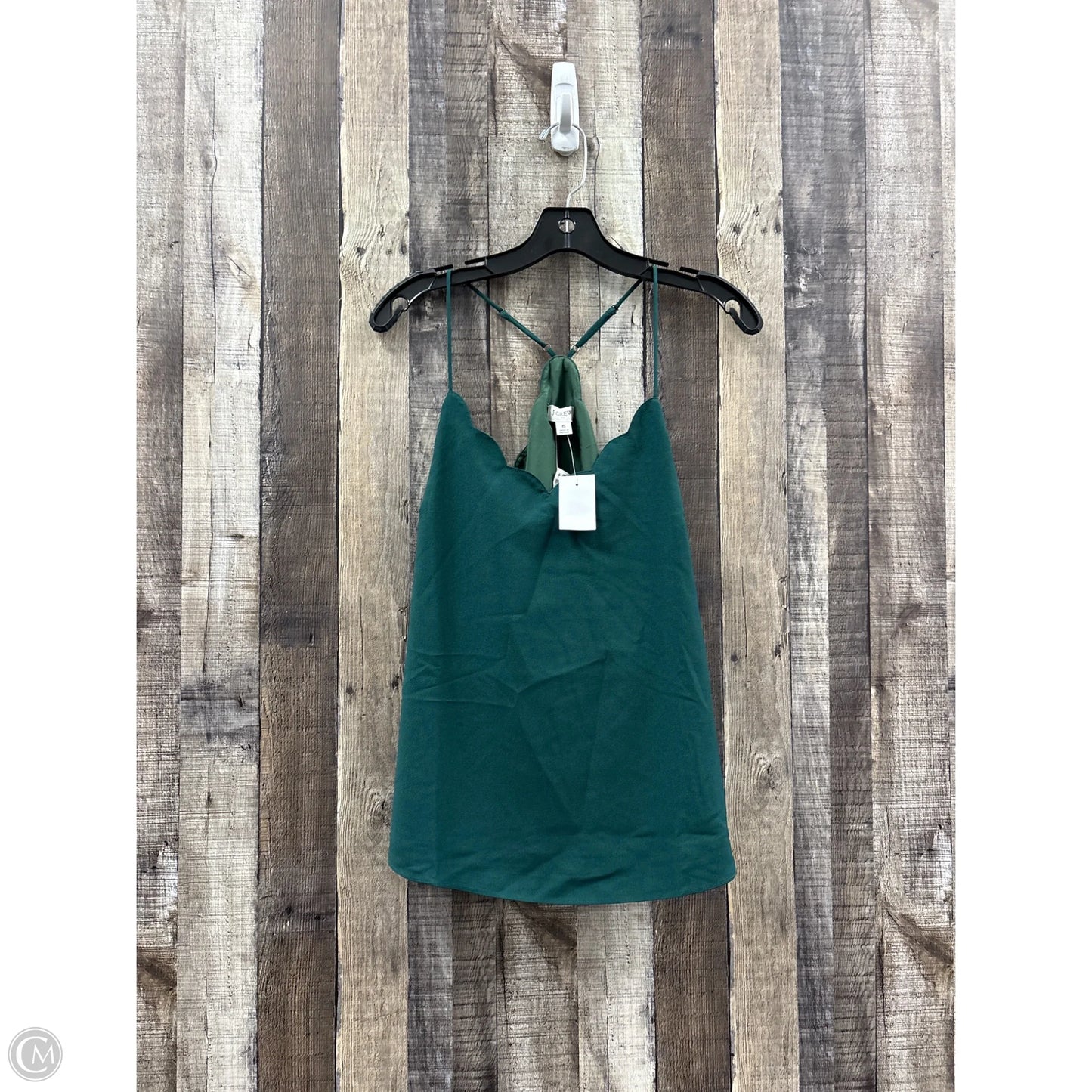 Top Sleeveless By J. Crew In Green, Size: S