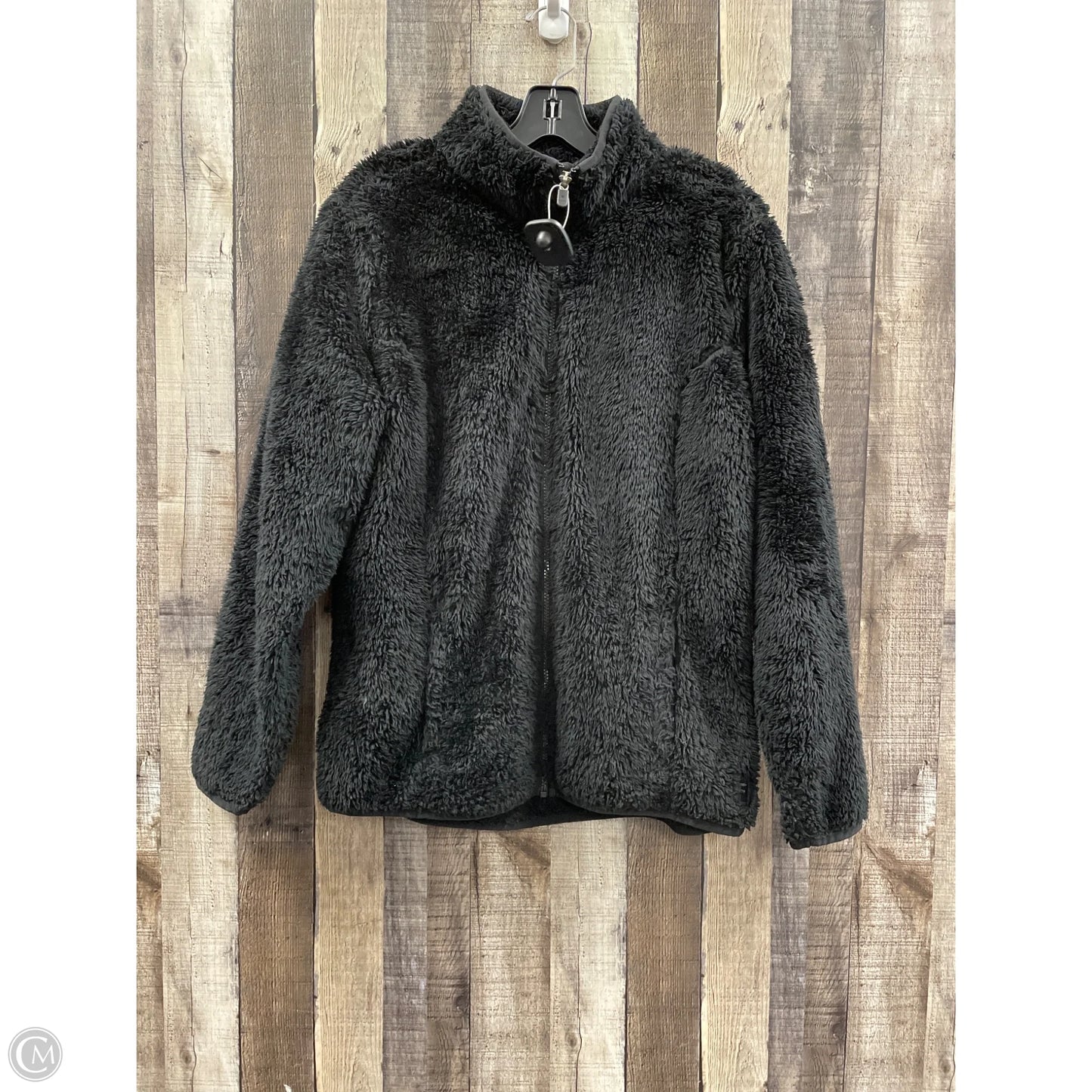 Jacket Faux Fur & Sherpa By Fila In Black, Size: L