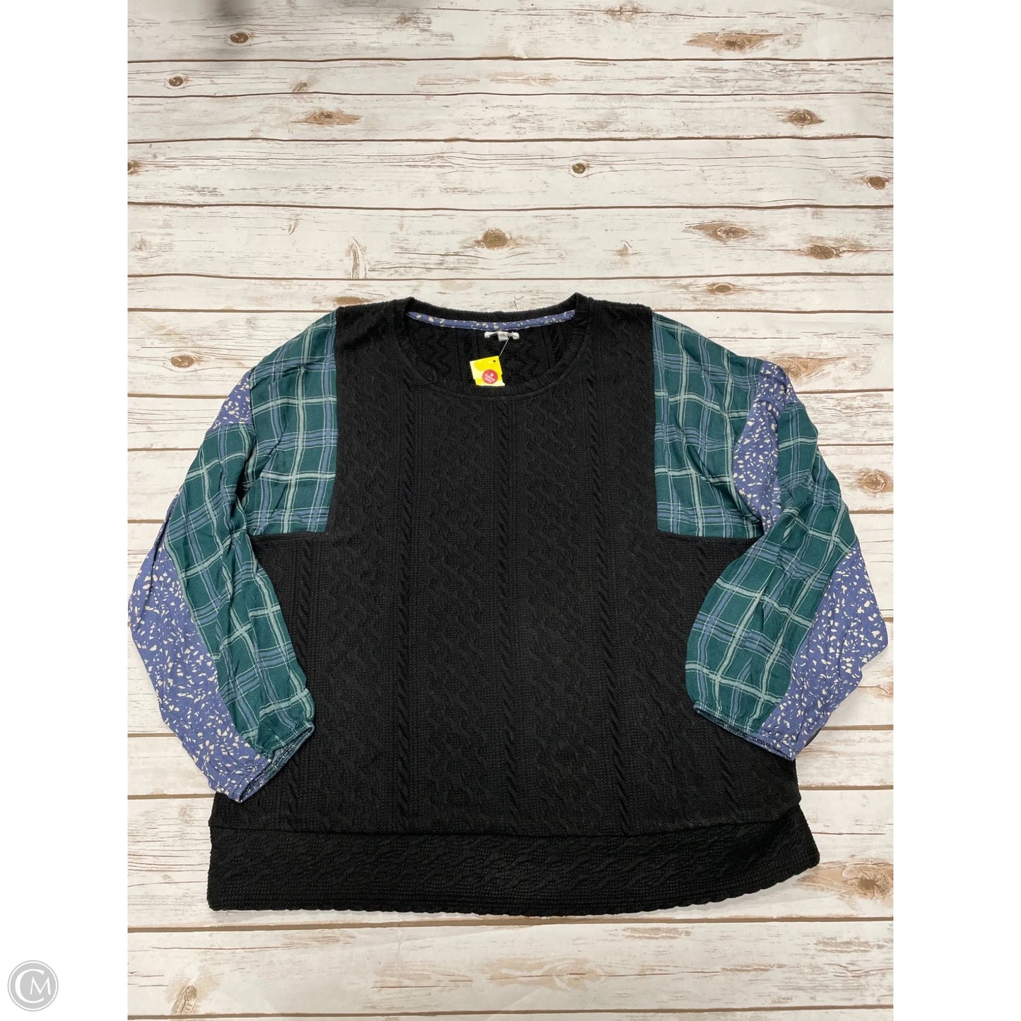 Top Long Sleeve By Maurices In Black, Size: Xxl