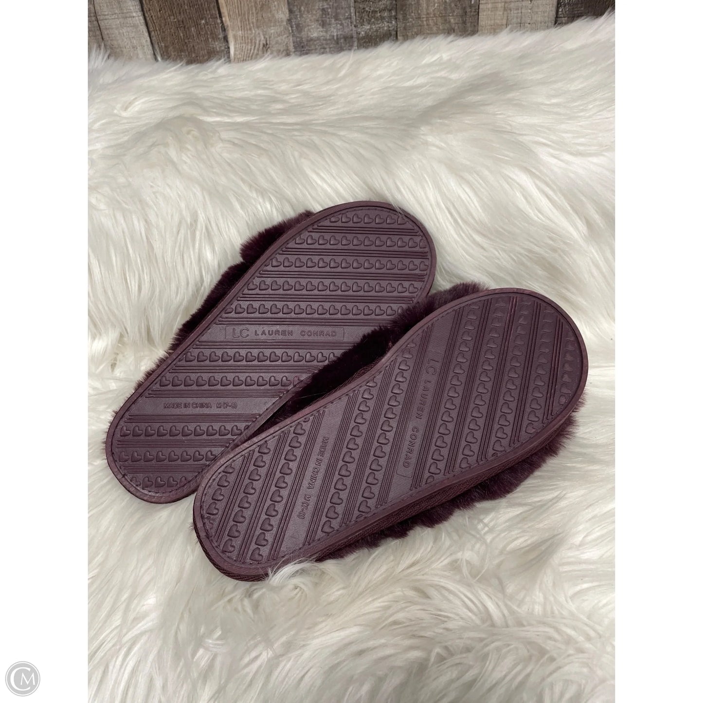 Slippers By Lc Lauren Conrad In Purple