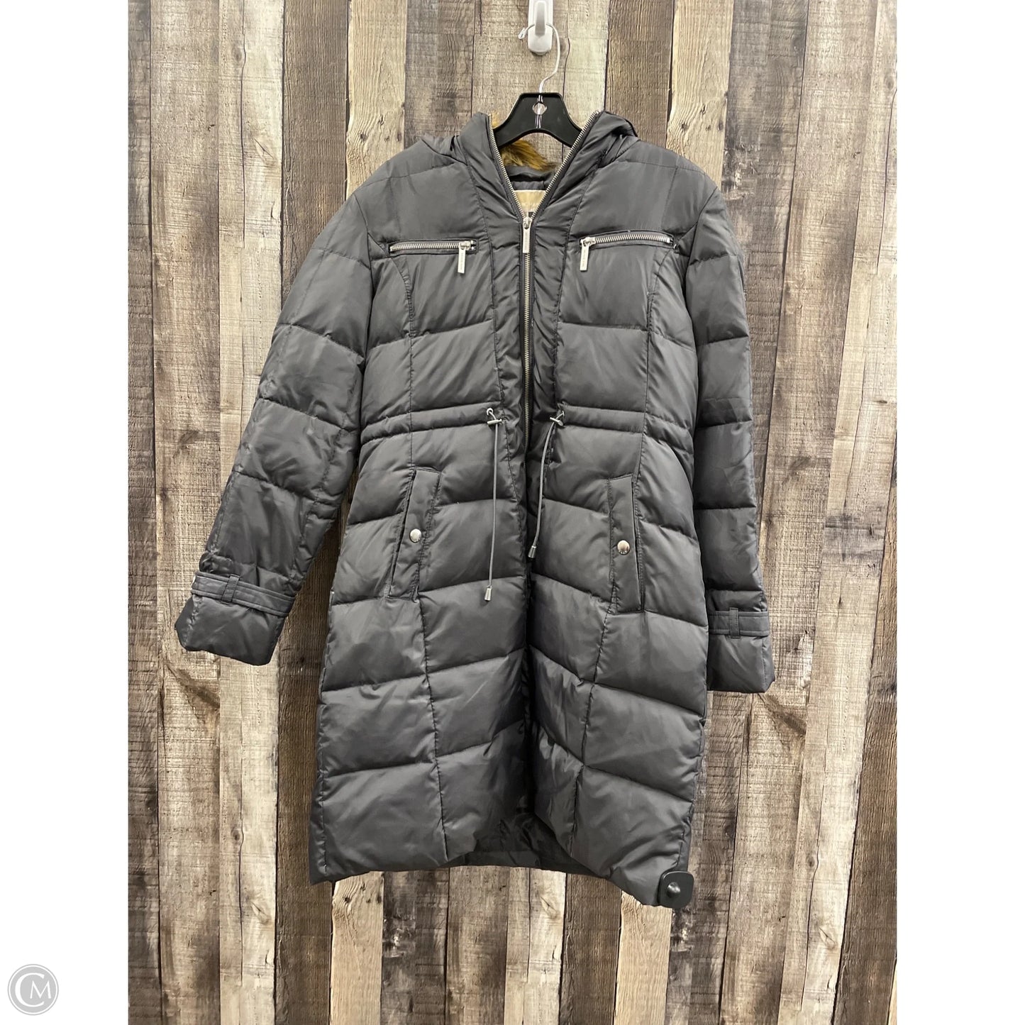 Coat Puffer & Quilted By Michael By Michael Kors In Grey, Size: L
