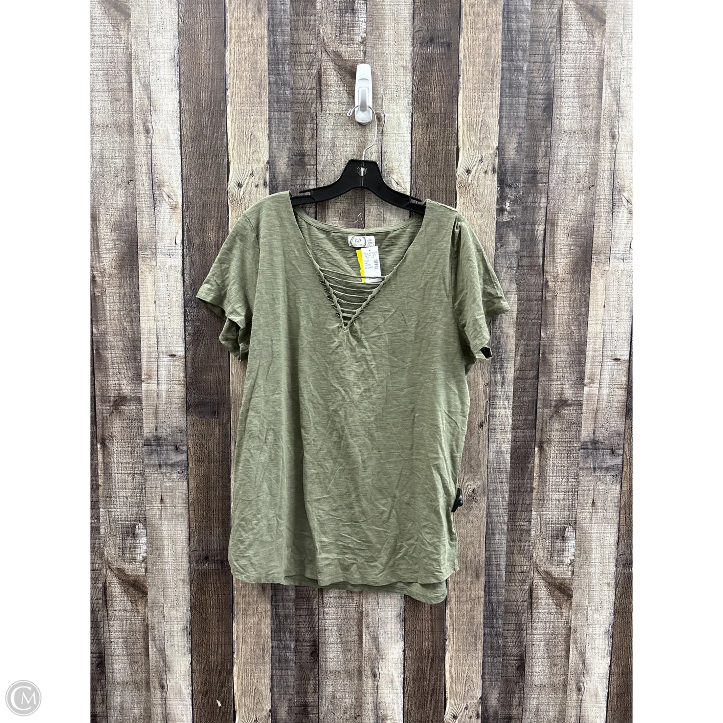 Top Short Sleeve By Maurices In Green, Size: Xxl